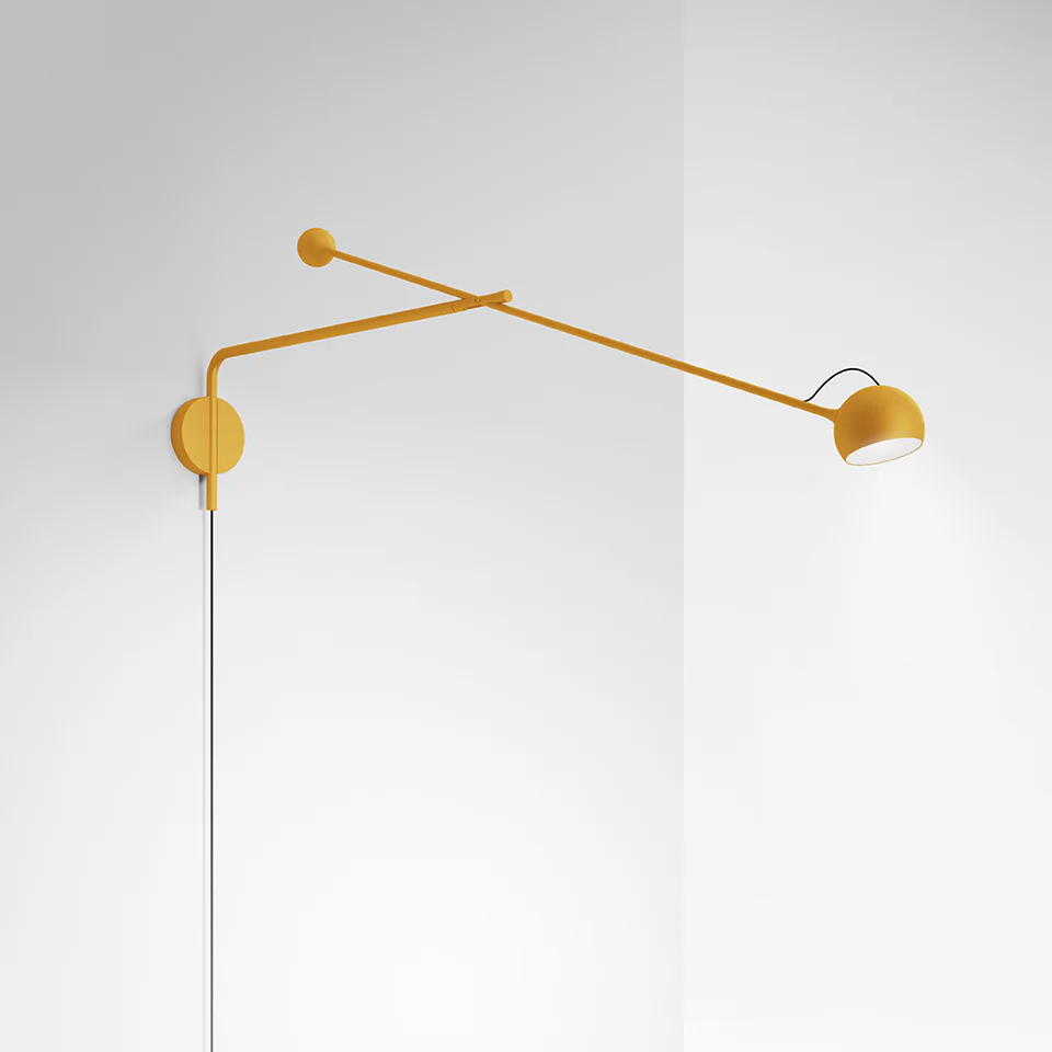 Lampa ścienna z wysięgnikiem regulowana IXA L słoneczny żółty - Image 3