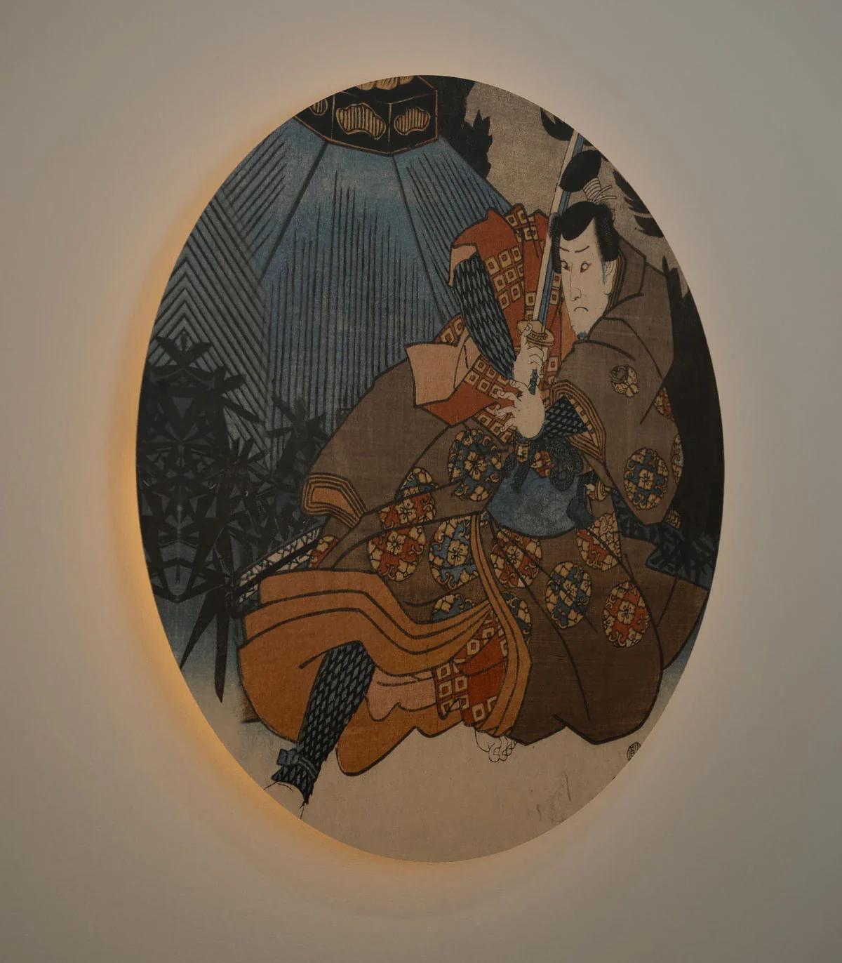 Lampa ścienna DOTS LIGHTING - WARRIOR ETHOS beżowy z niebieskim - Image 3