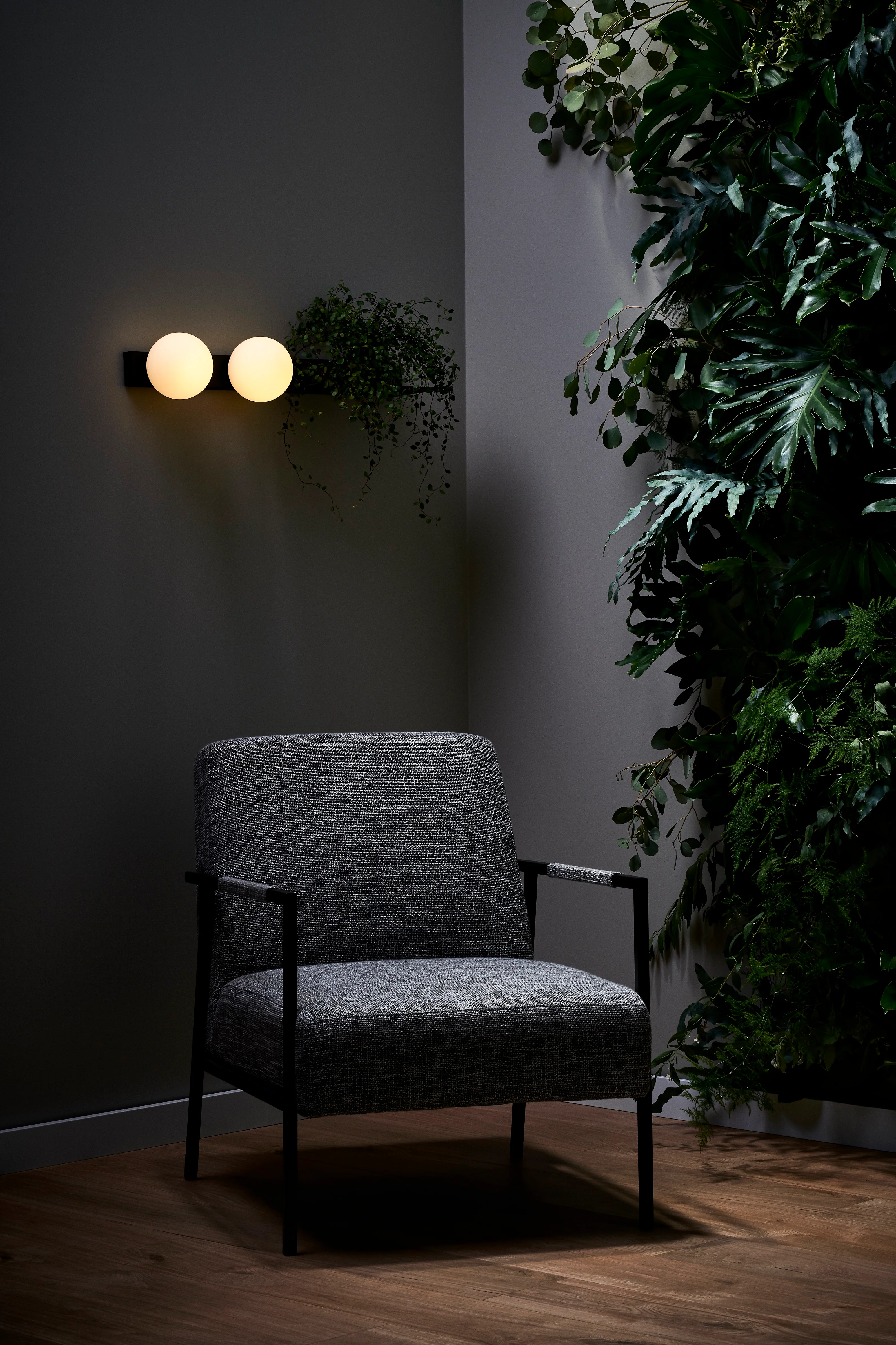 Lampa ścienna z półką BOTANICA DECO biały - Image 2