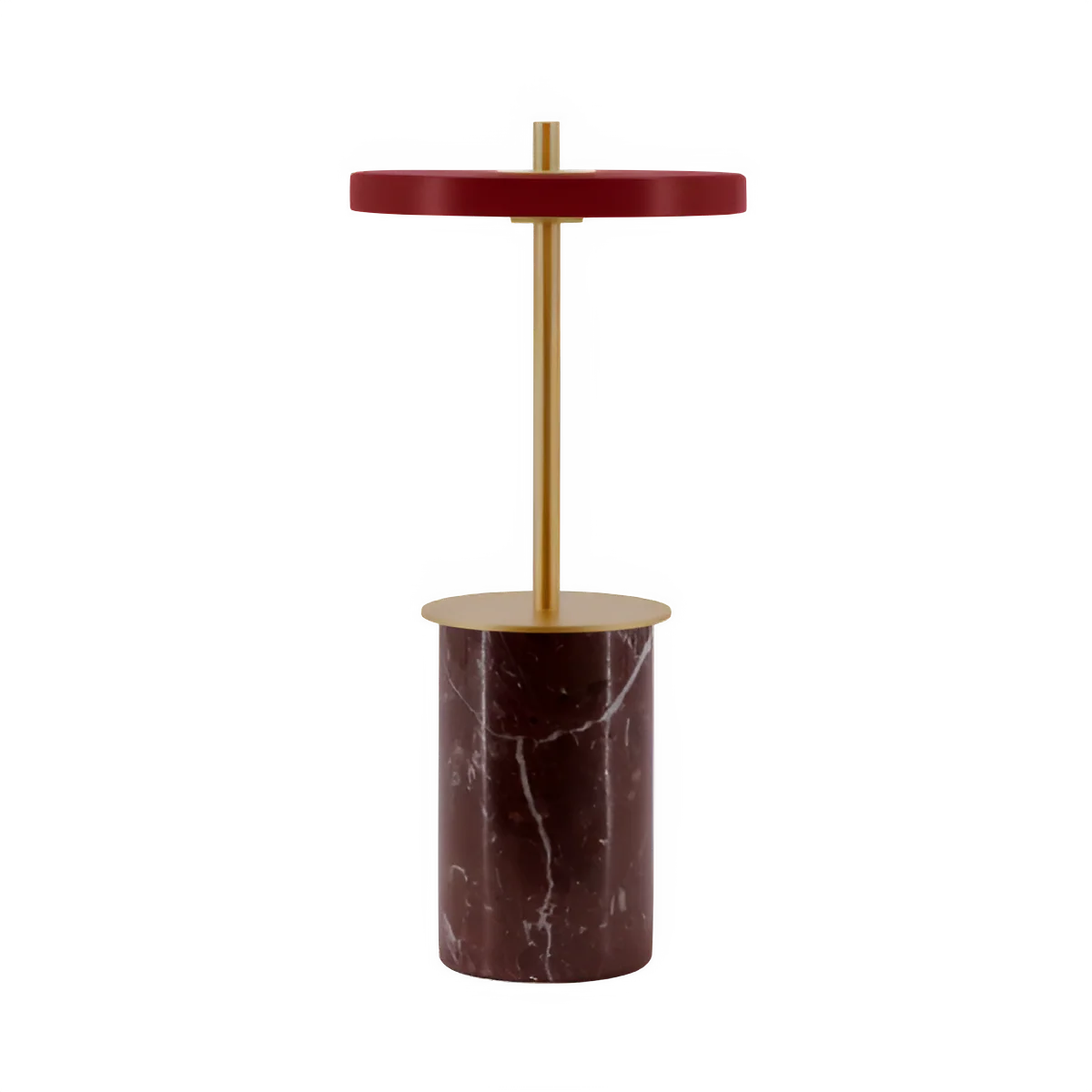 Lampa stołowa ASTERIA MOVE MINI czerwony marmur ze złotą wstawką - Image 4