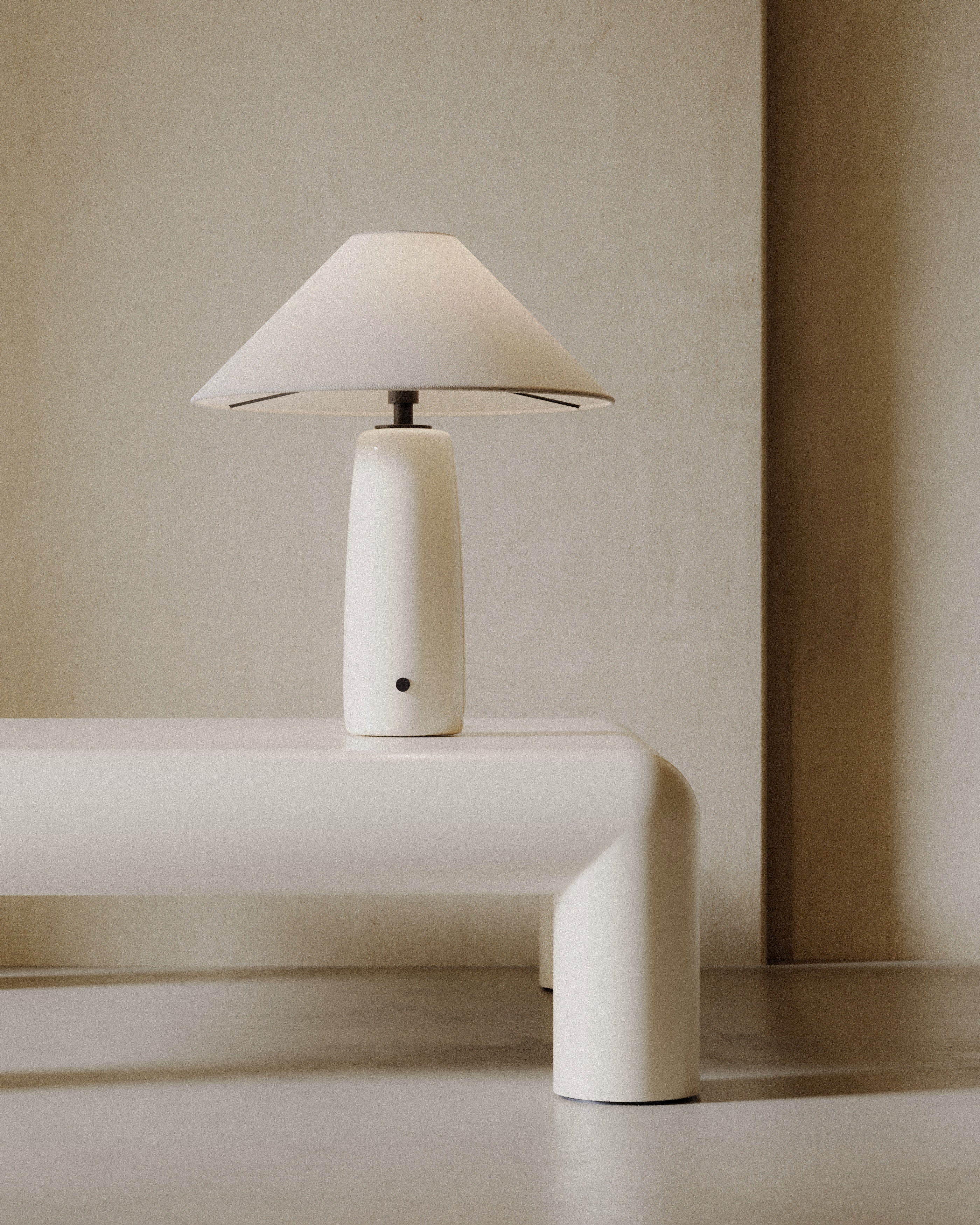 Lampa stołowa BATON beżowy - Image 4