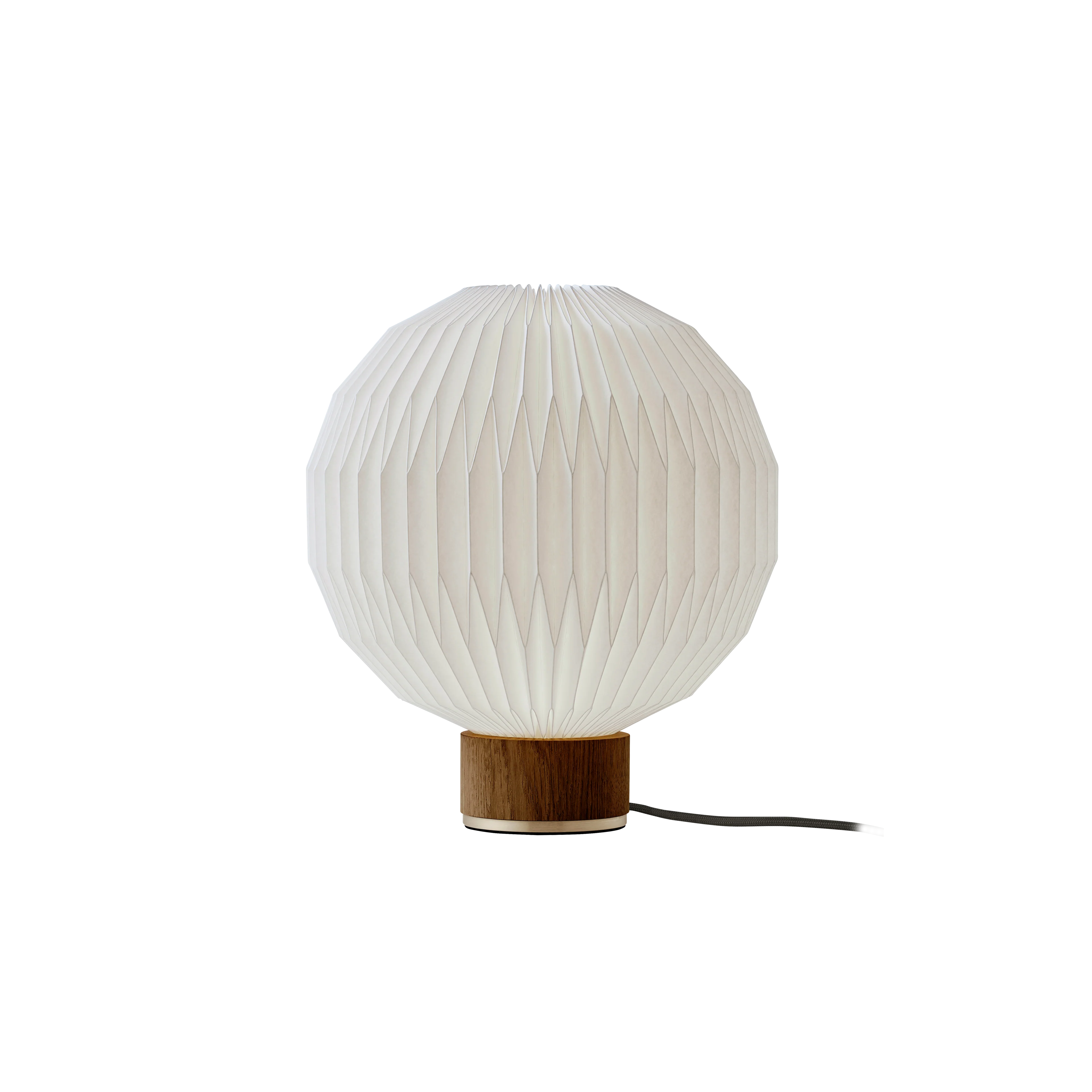Lampa stołowa MODEL 375 biały z dymioną dębową podstawą - Image 4
