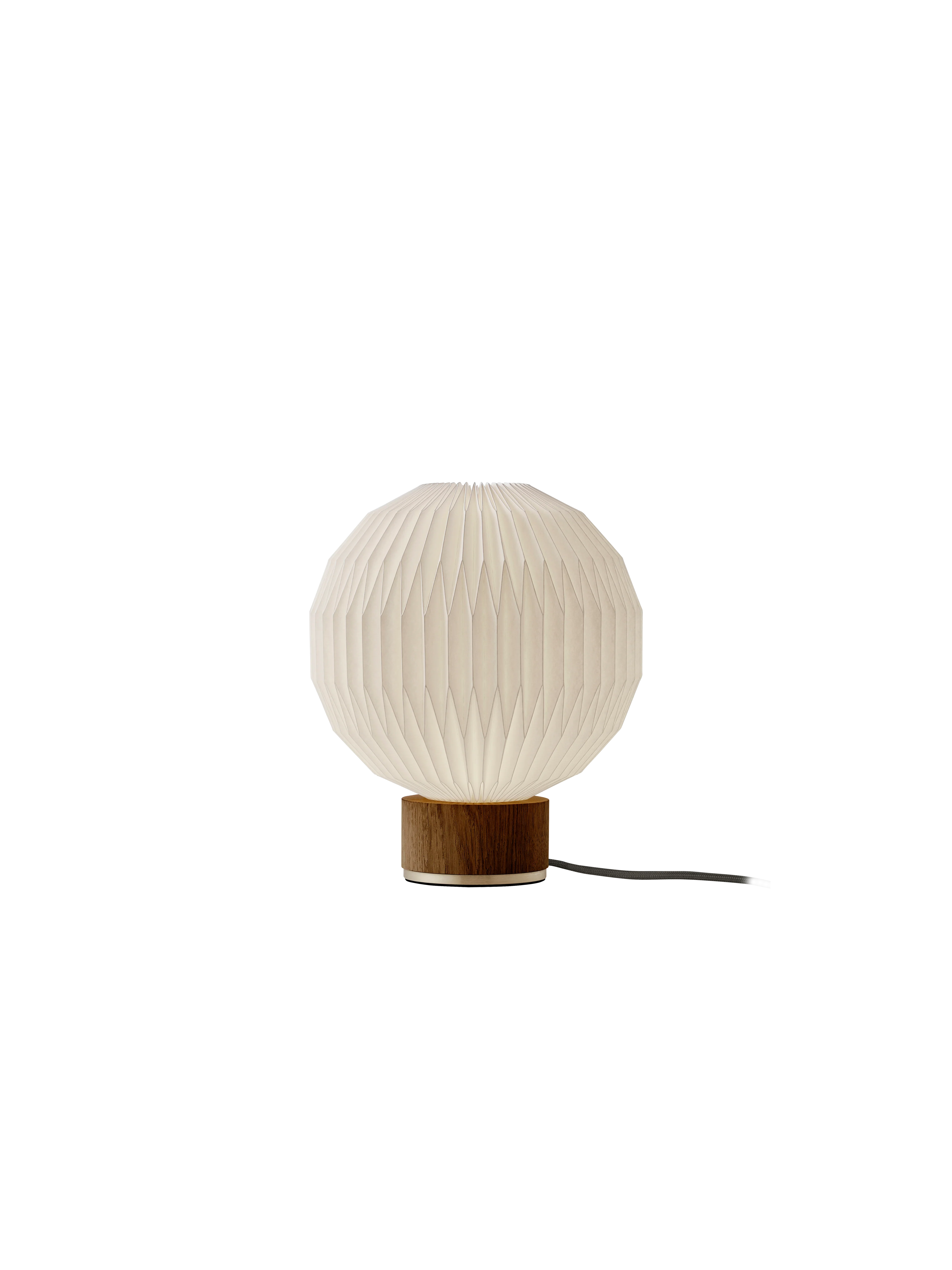 Lampa stołowa MODEL 375 biały z dymioną dębową podstawą - Image 6