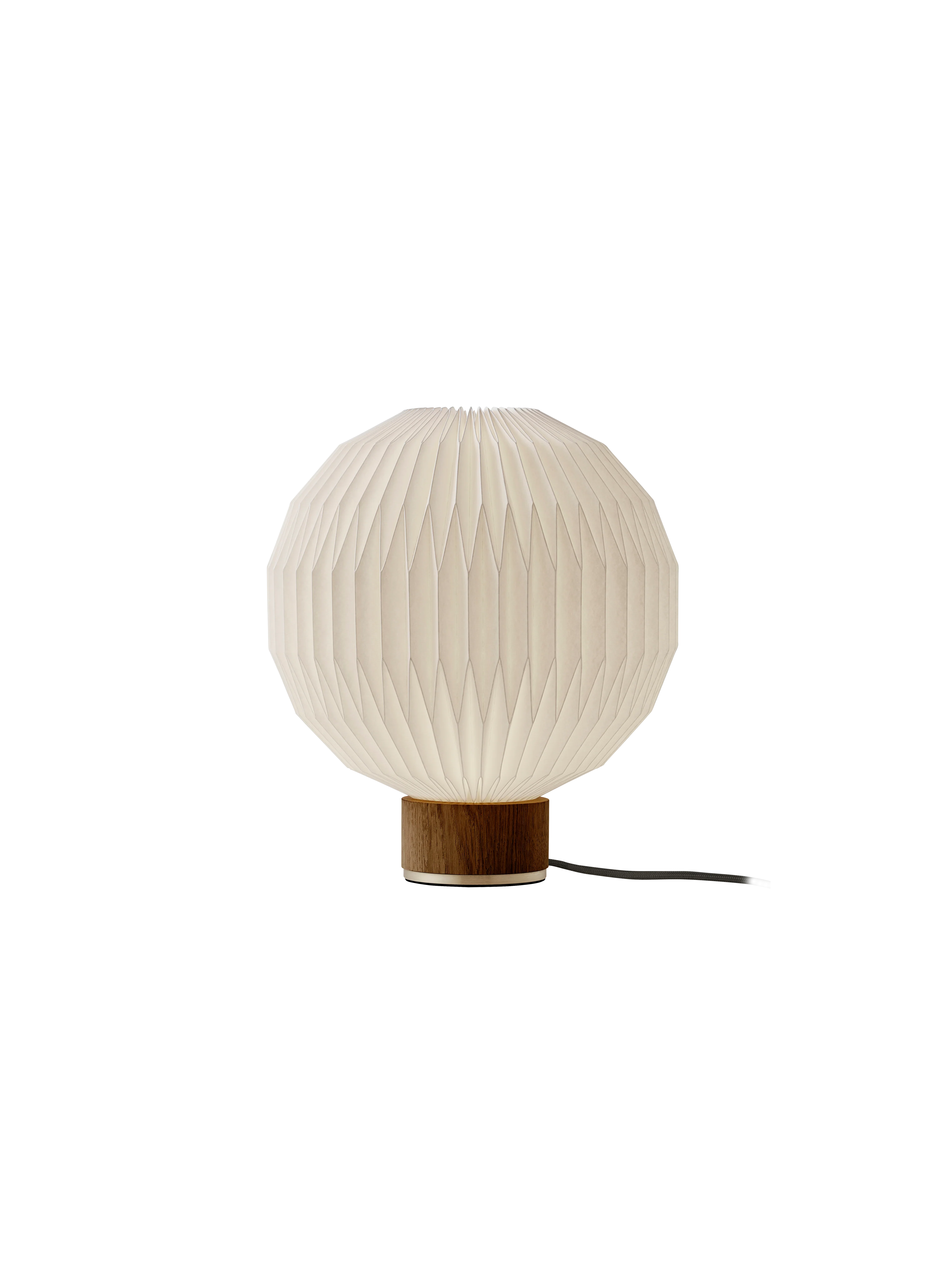 Lampa stołowa MODEL 375 biały z dymioną dębową podstawą - Image 7