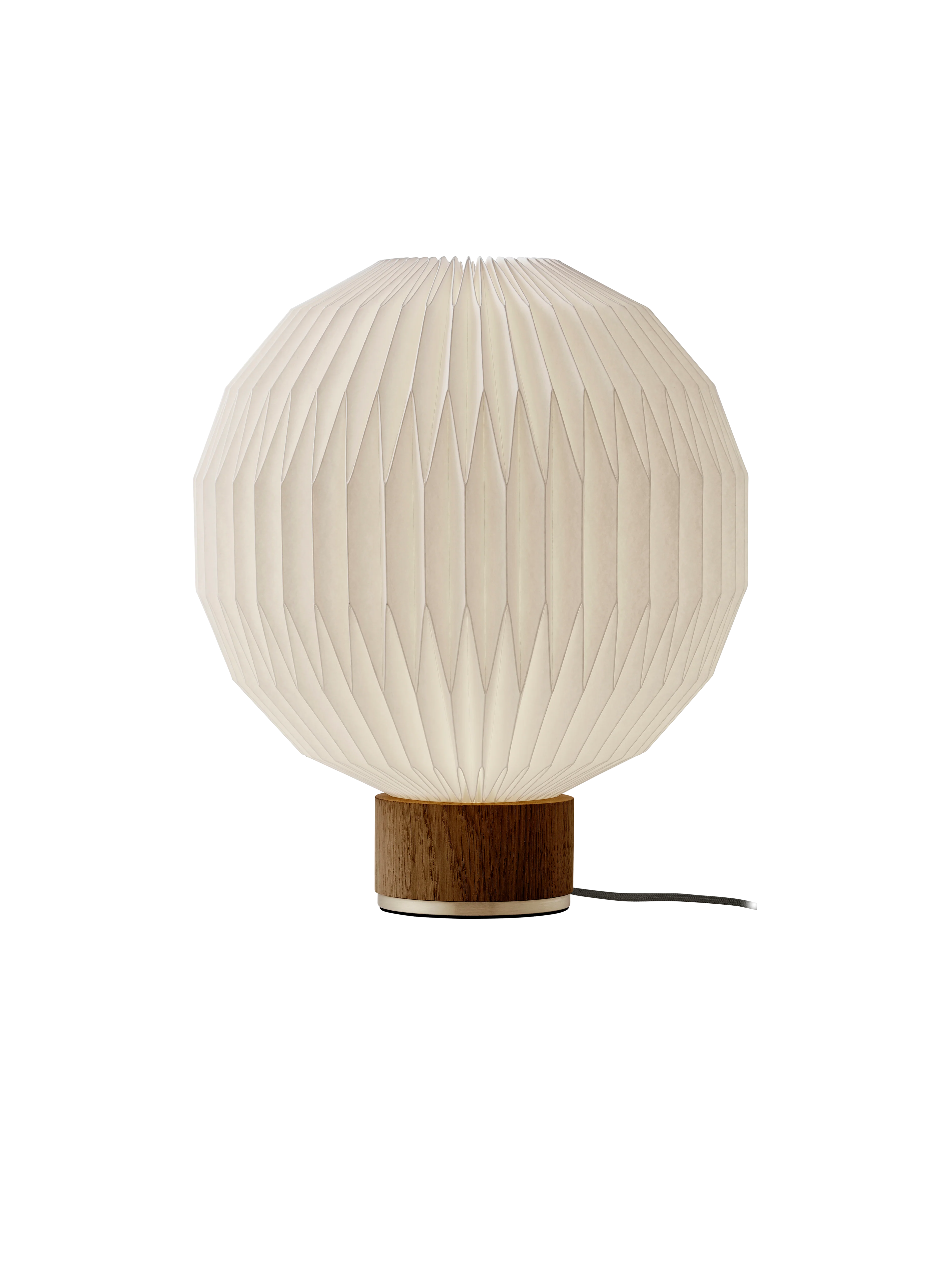 Lampa stołowa MODEL 375 biały z dymioną dębową podstawą - Image 8