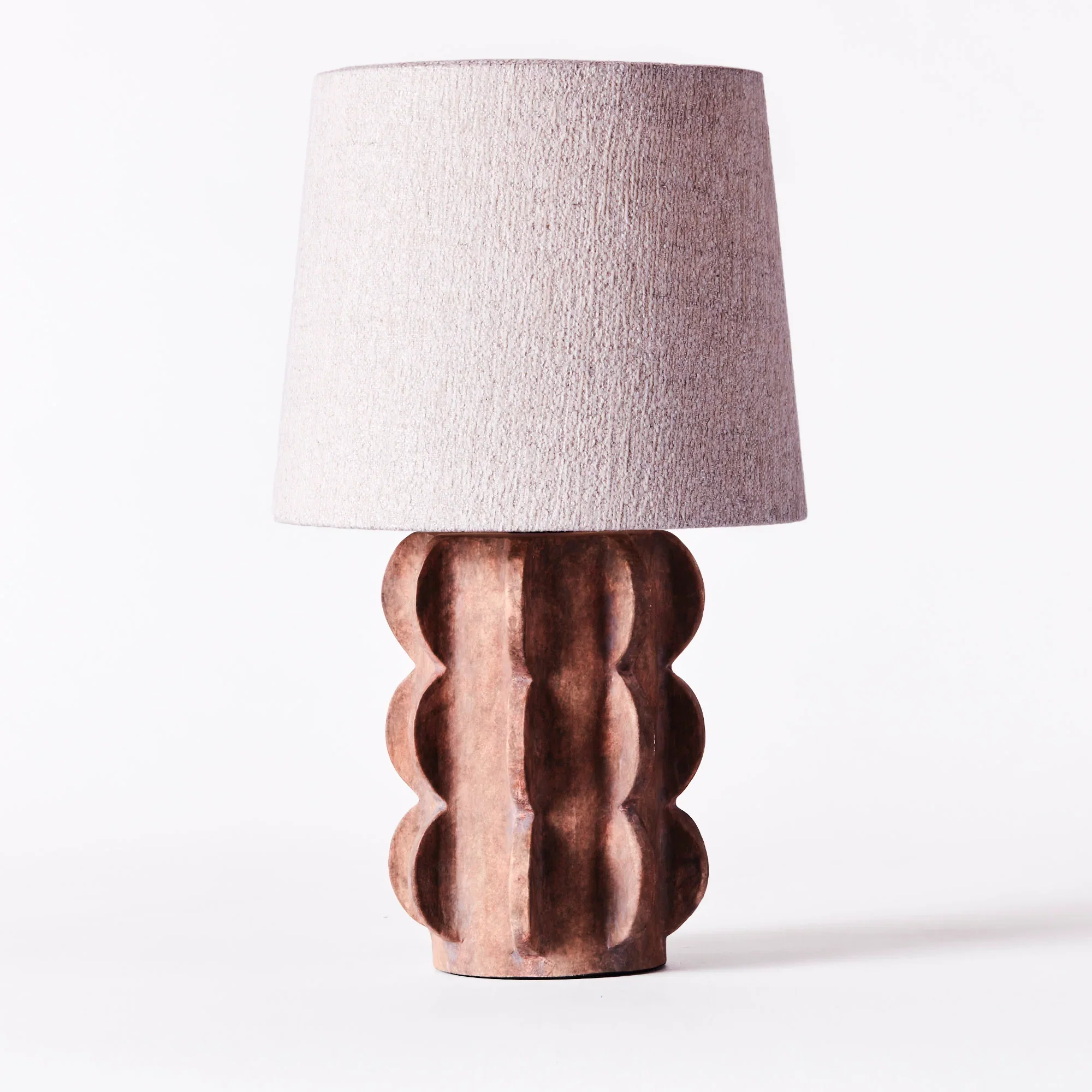Lampa stołowa ACISSIMO brązowa ceramika - Image 8