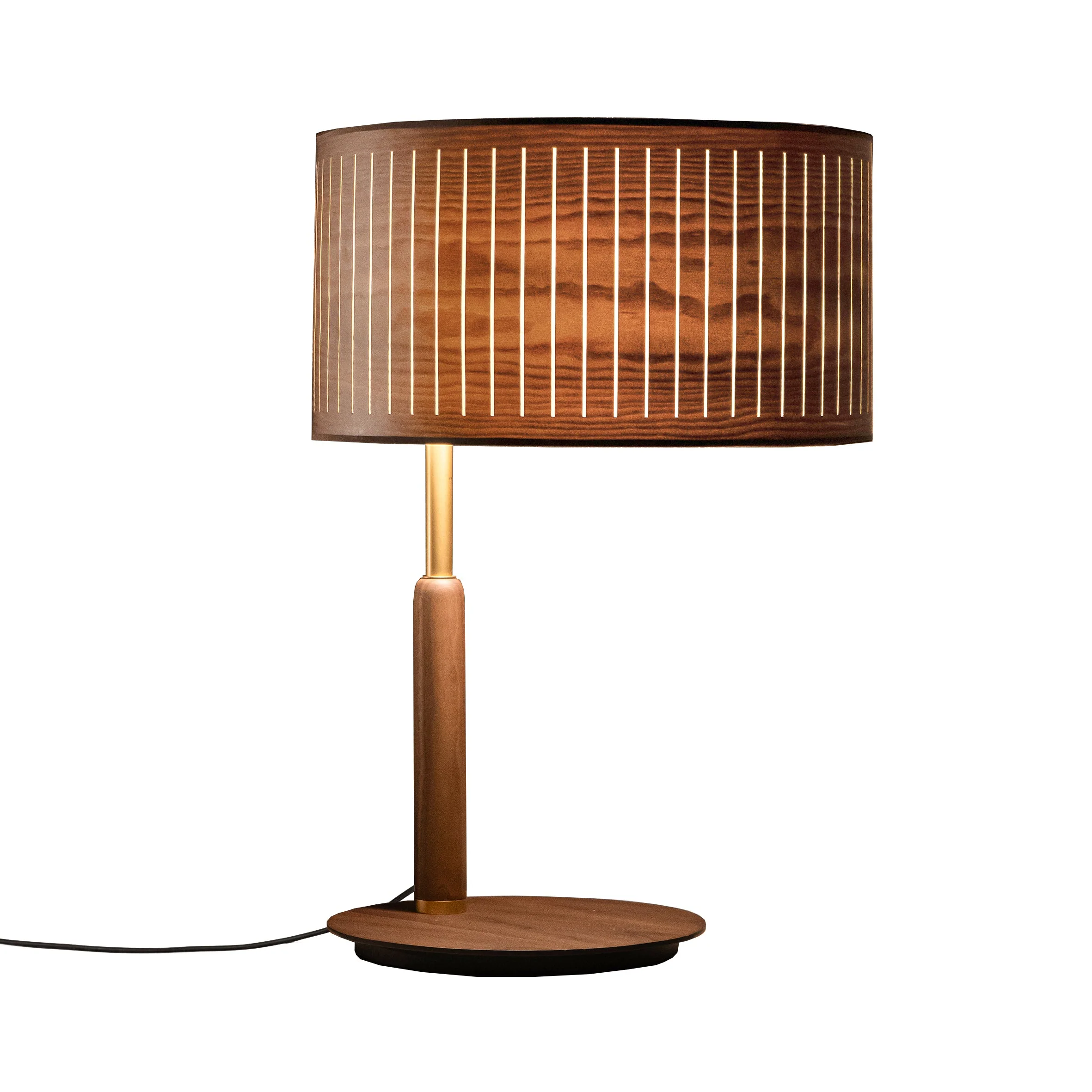 Lampa stołowa AUTUMN drewno orzechowe