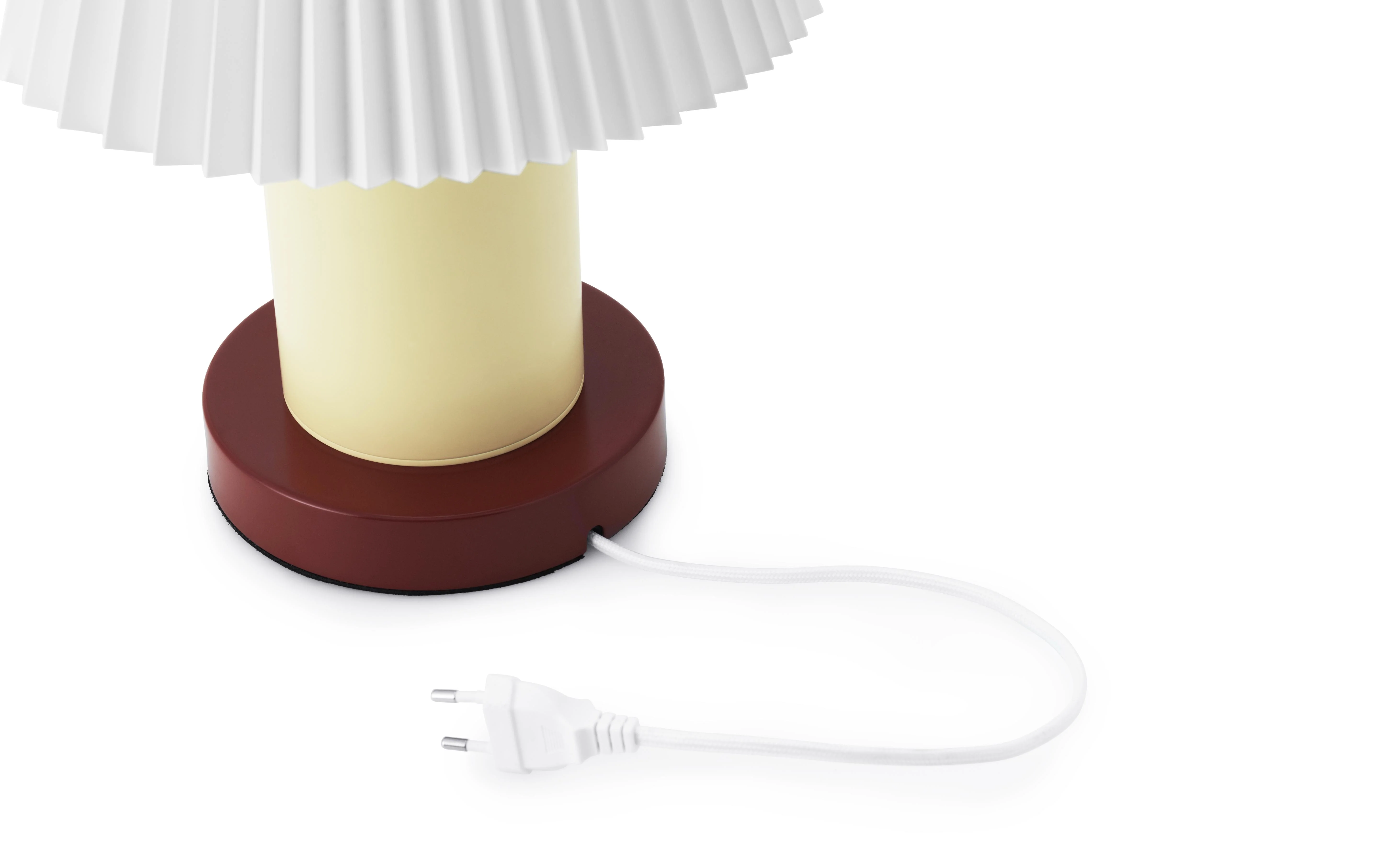 Lampa stołowa CELLU kremowy z brązową podstawą - Image 8