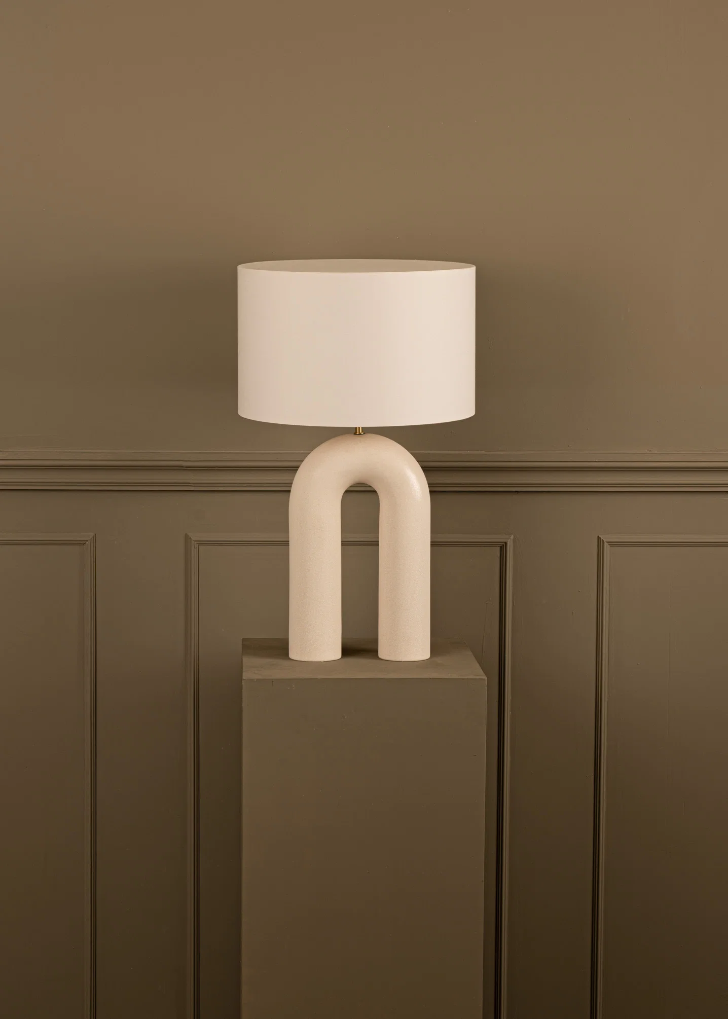 Lampa stołowa ceramiczna ARKO ecru - Image 6