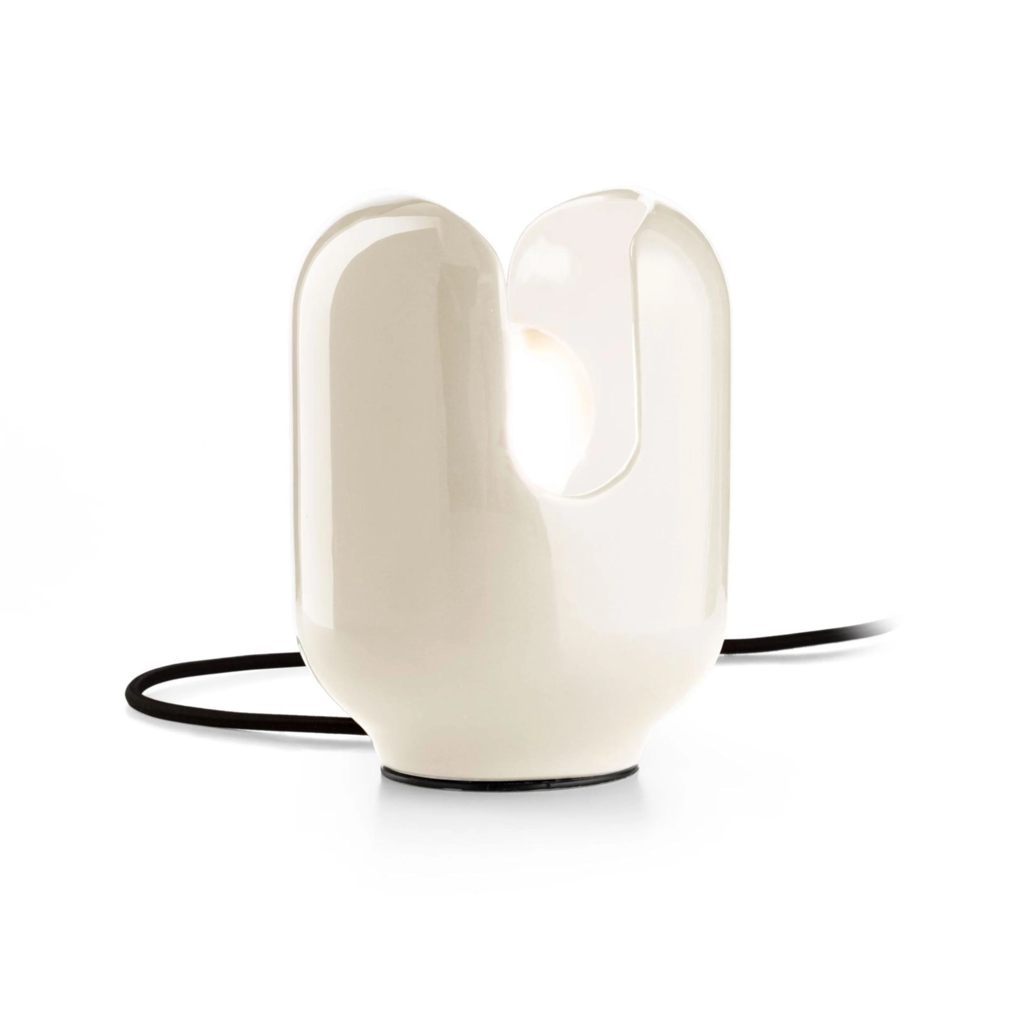 Lampa stołowa ceramiczna BATUCADA kremowy