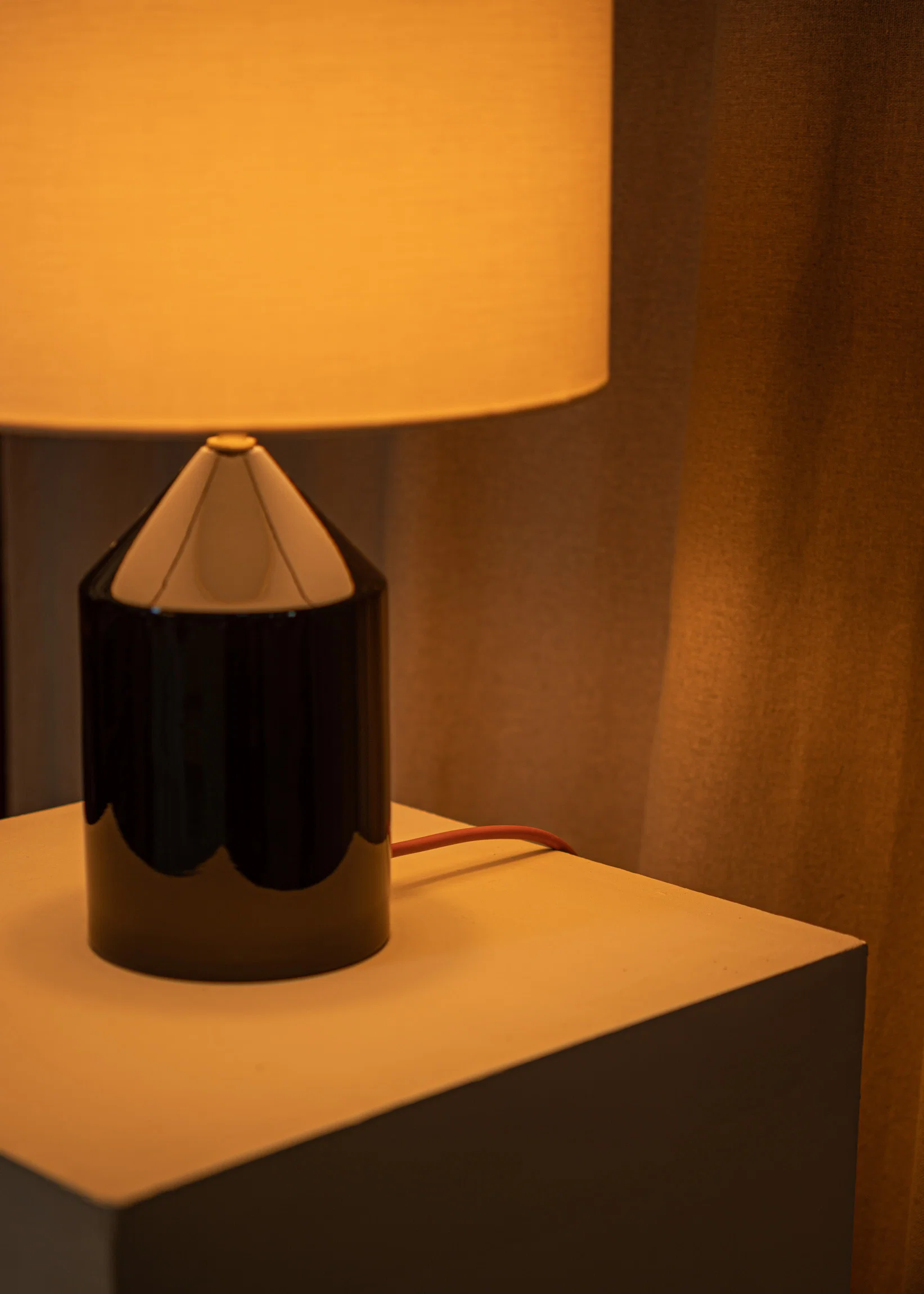 Lampa stołowa ceramiczna JOSEF czarny - Image 3