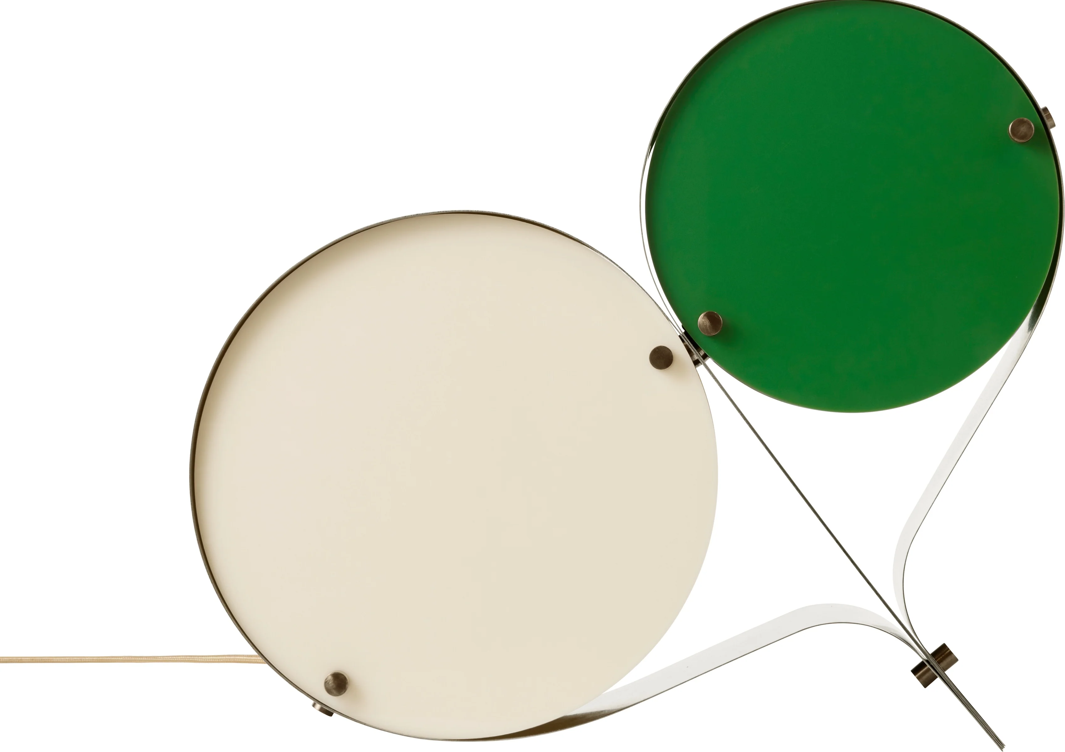 Lampa stołowa COPPIA kremowy z zielonym - Image 3