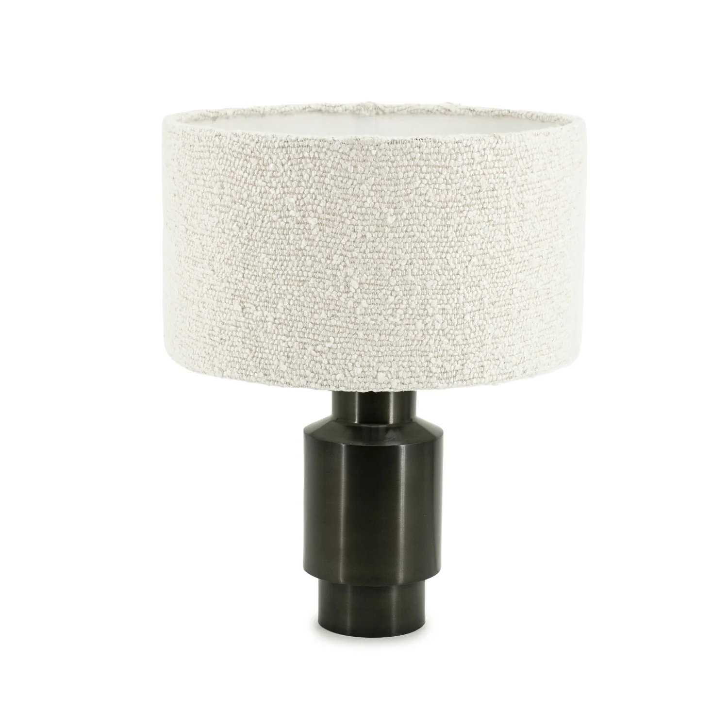 Lampa stołowa DUST jasnobeżowy z czarną podstawą