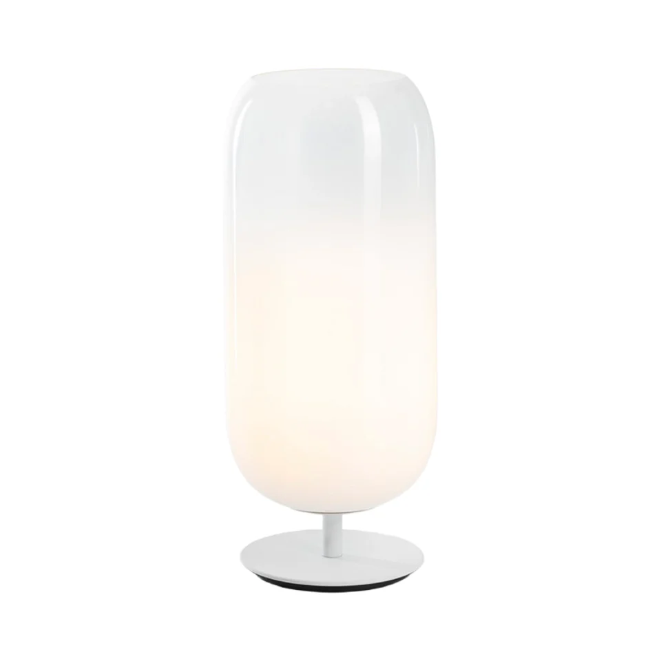 Lampa stołowa GOPLE biały z białą podstawą