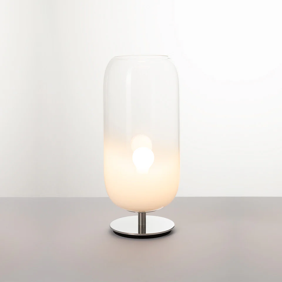 Lampa stołowa GOPLE biały ze srebrną podstawą - Image 4