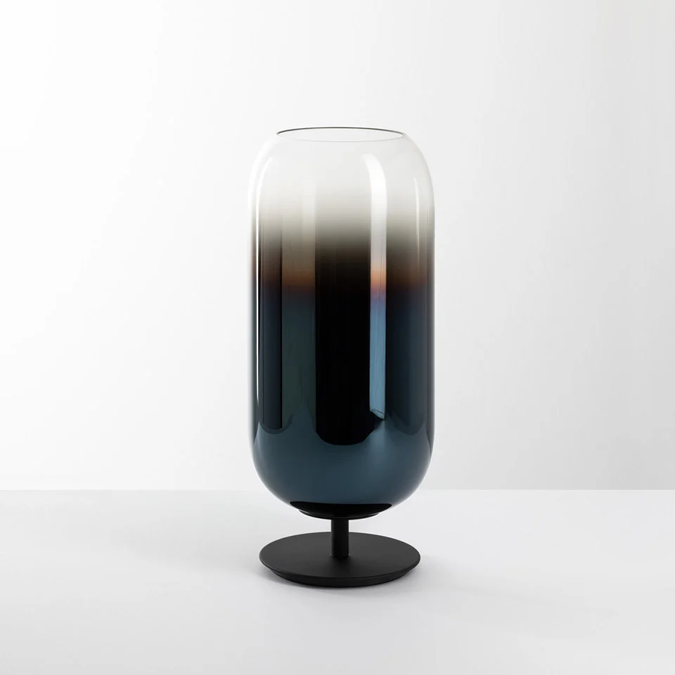 Lampa stołowa GOPLE niebieski z czarną podstawą - Image 4