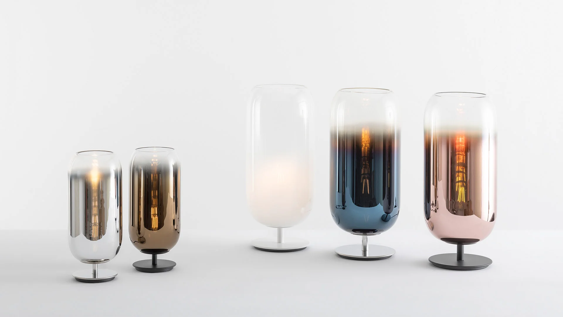 Lampa stołowa GOPLE srebrny ze srebrną podstawą - Image 2
