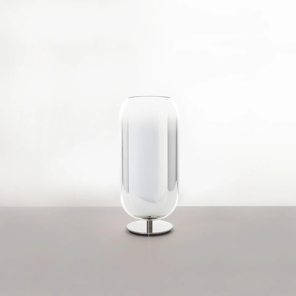 Lampa stołowa GOPLE srebrny ze srebrną podstawą - Image 3