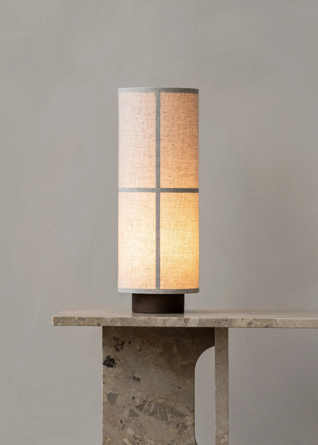 Lampa stołowa HASHIRA len z jesionową podstawą - Image 5