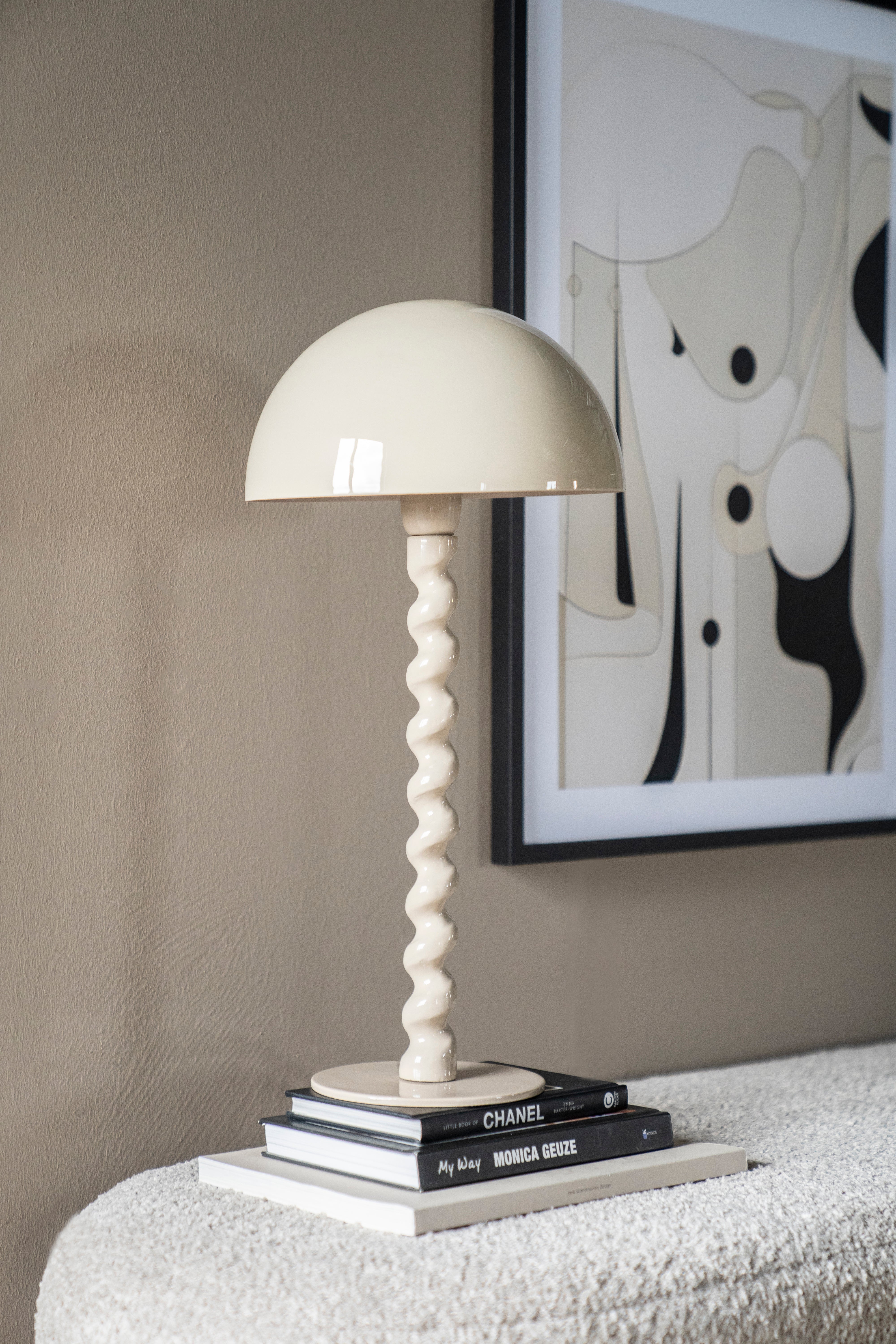 Lampa stołowa LUOX beżowy - Image 6