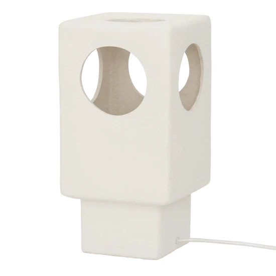 Lampa stołowa LYCKA biała kamionka - Image 5