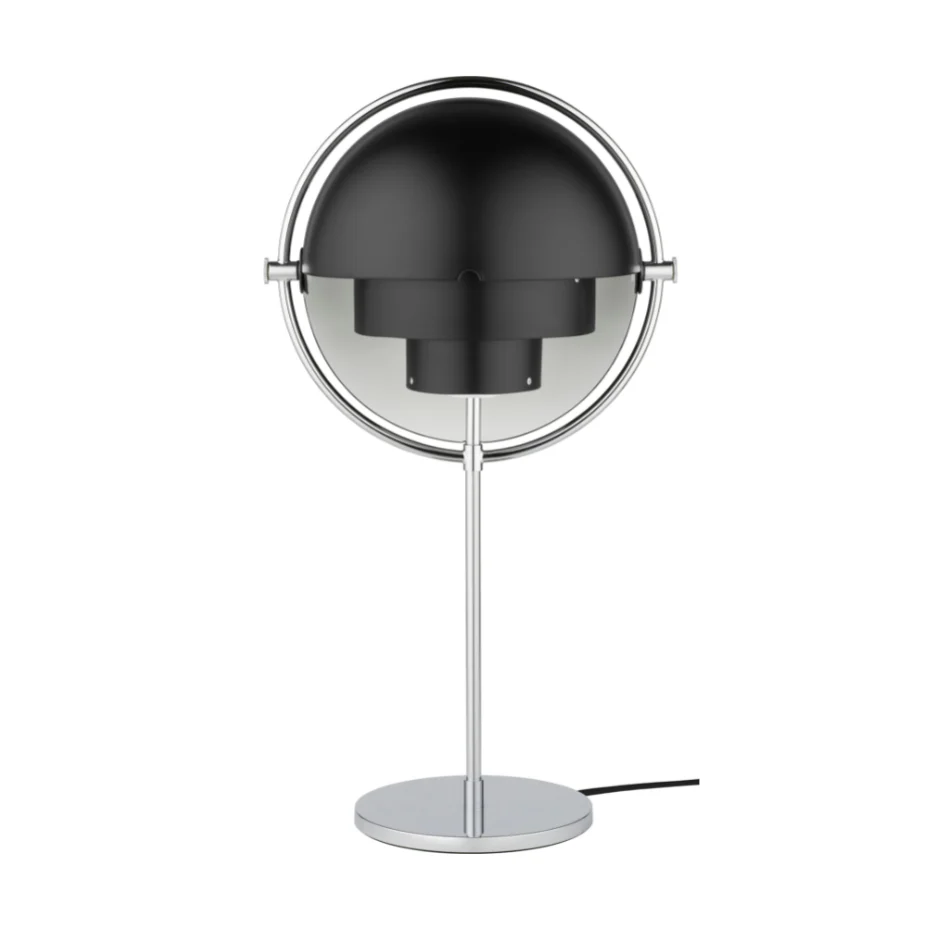 Lampa stołowa MULTI-LITE czarny z chromowaną podstawą