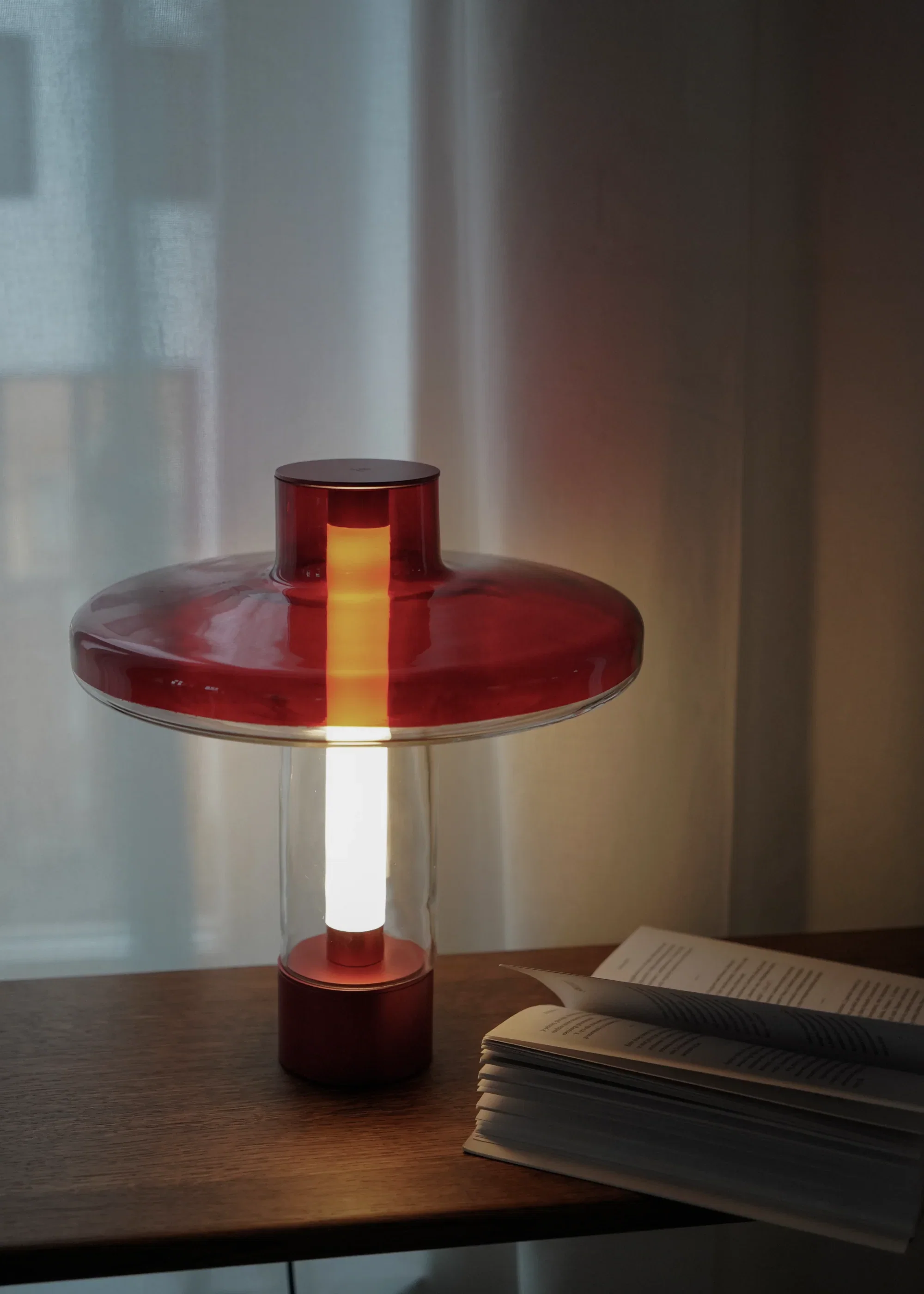 Lampa stołowa NEVO czerwony - Image 4