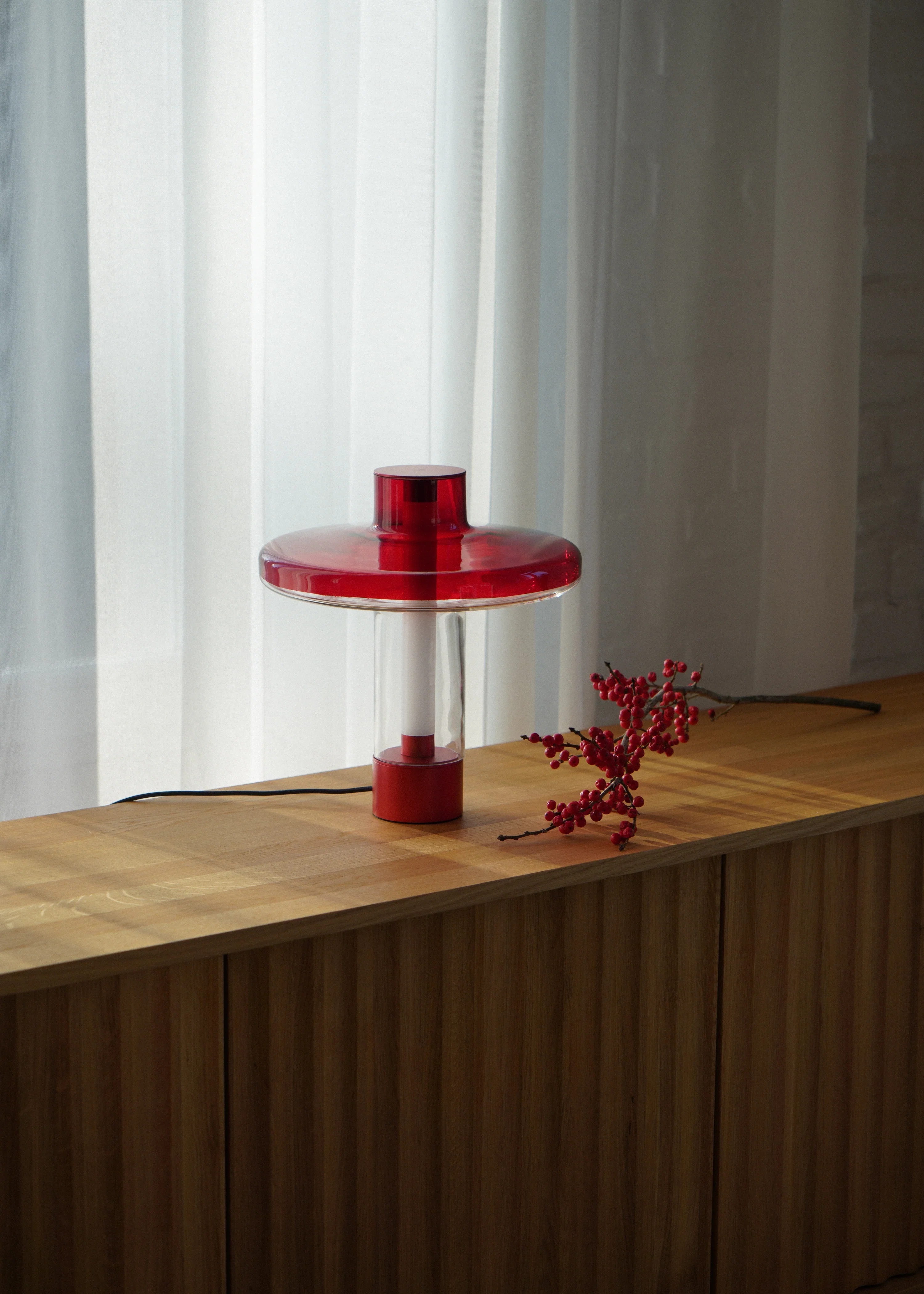 Lampa stołowa NEVO czerwony - Image 5