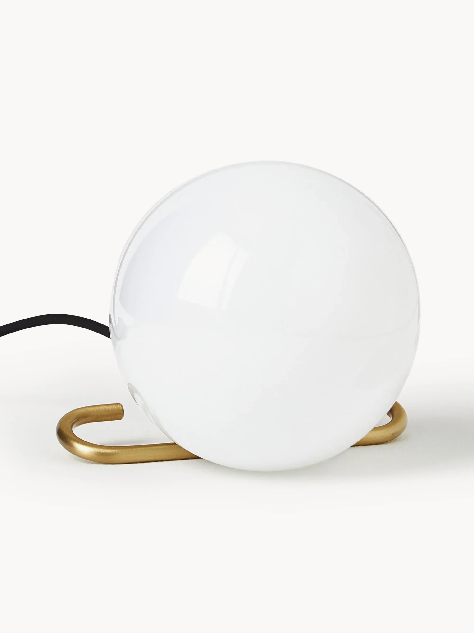 Lampa stołowa NH1217 mosiężny z białym szkłem - Image 7