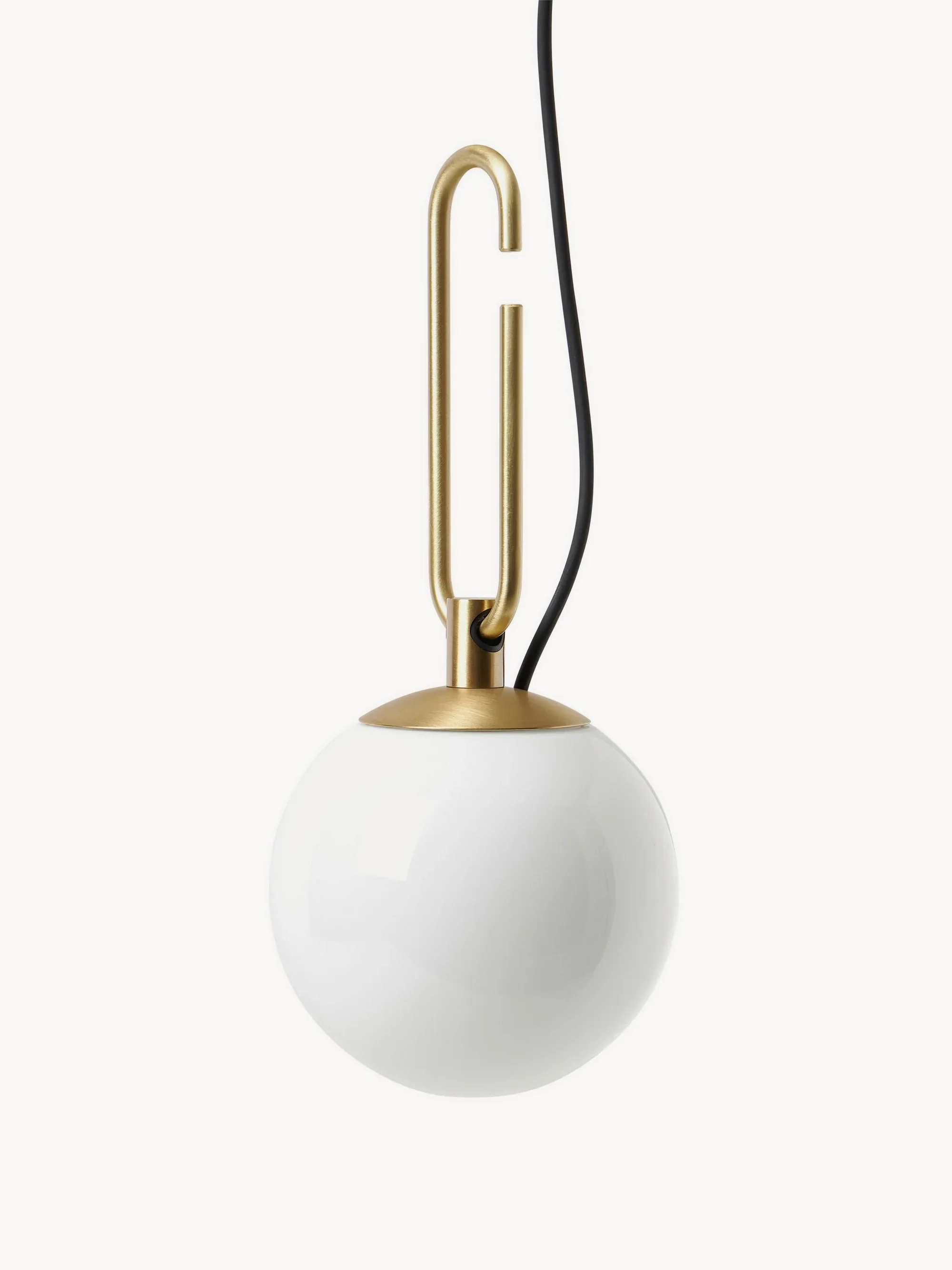 Lampa stołowa NH1217 mosiężny z białym szkłem - Image 8