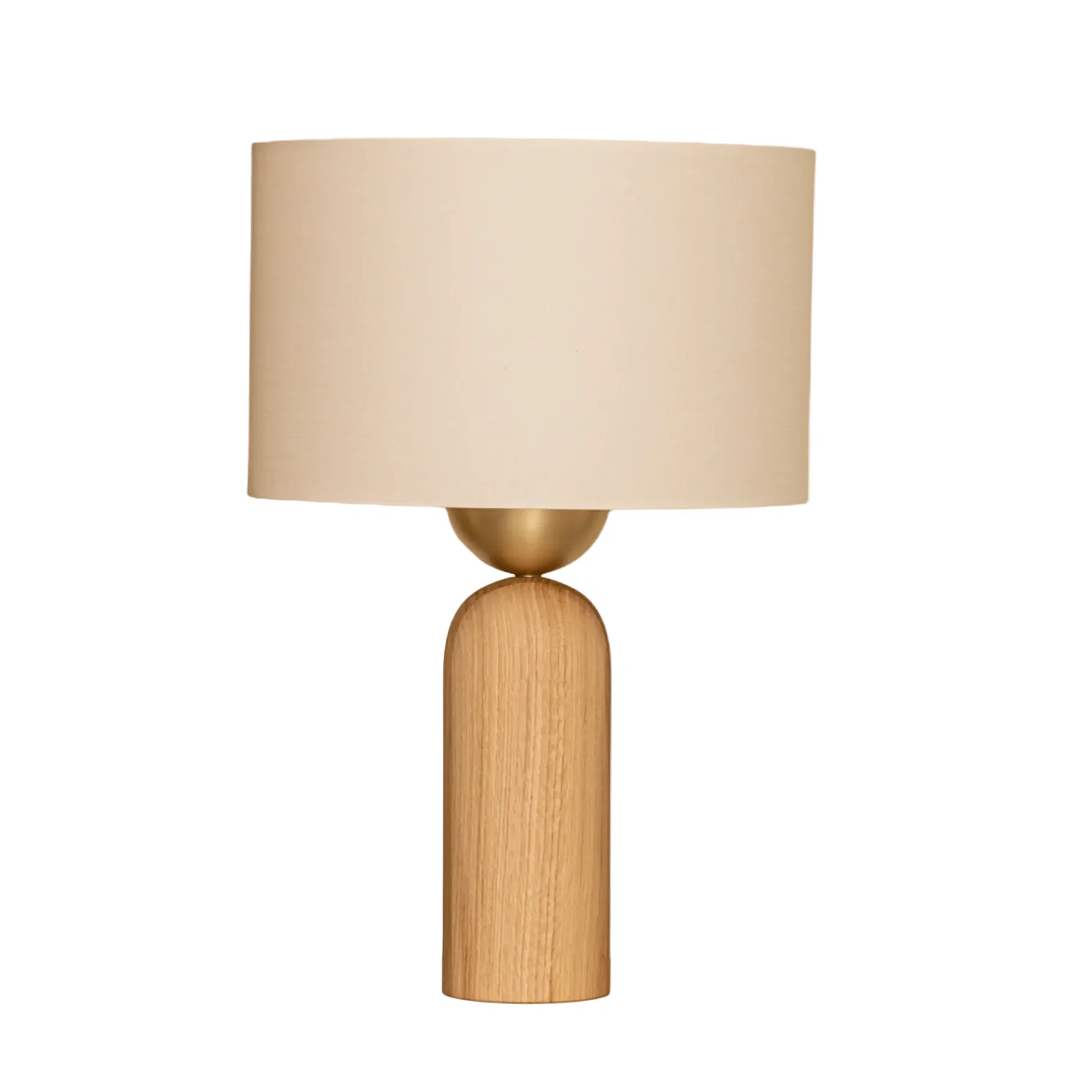 Lampa stołowa PEONA drewno dębowe