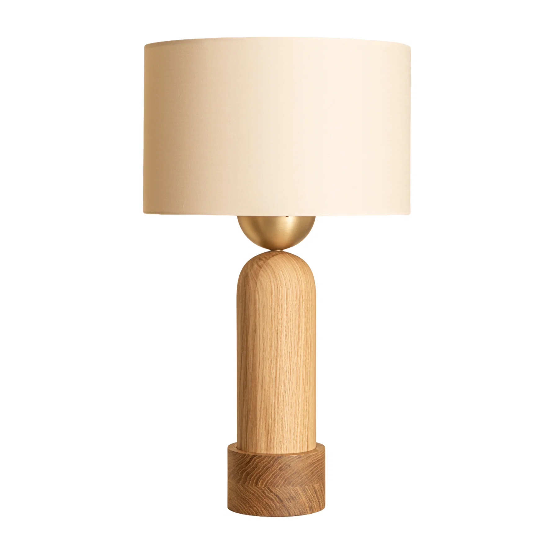 Lampa stołowa PEONA KELO drewno dębowe