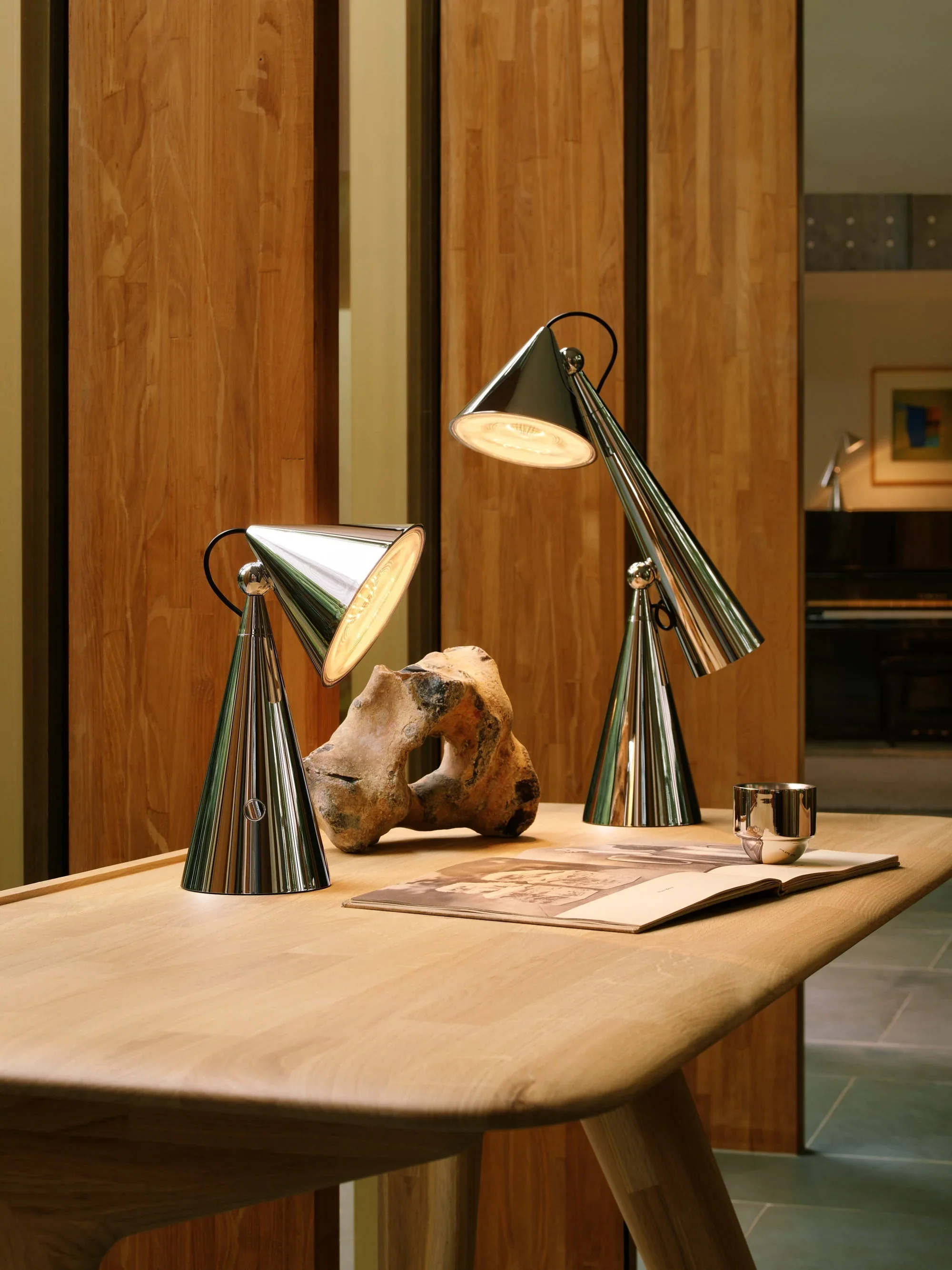 Lampa stołowa POSE srebrny - Image 2