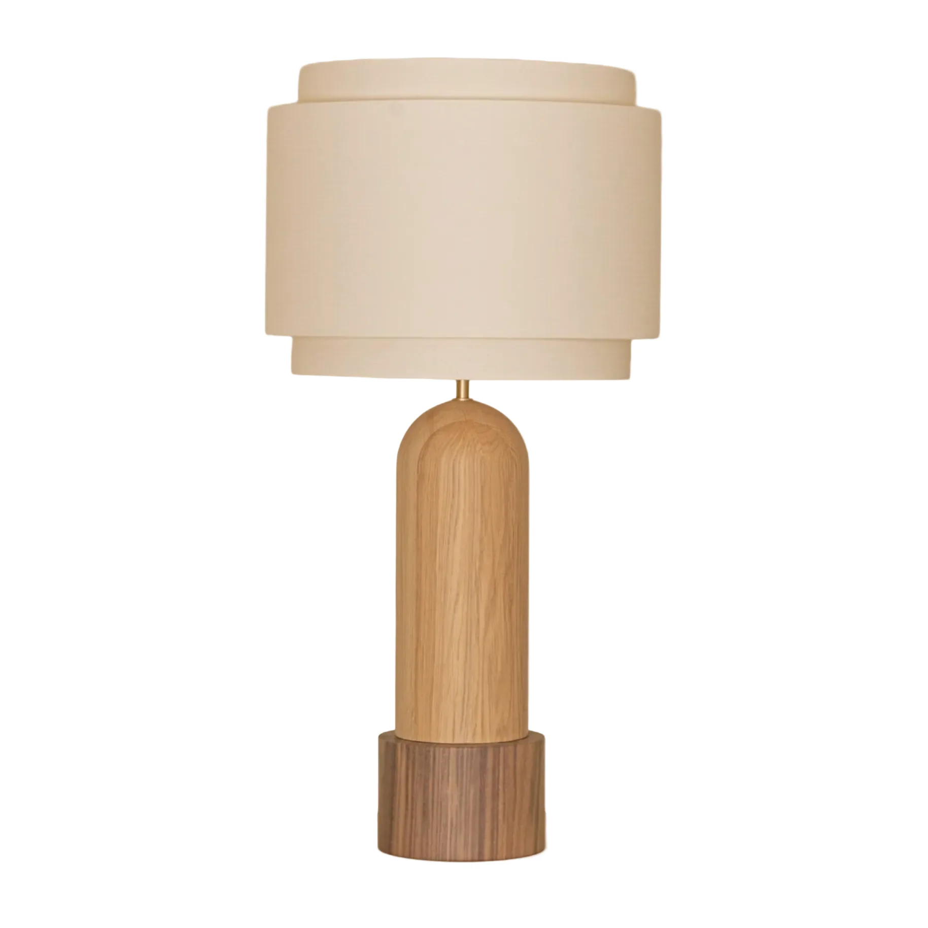 Lampa stołowa PURA KELO DOUBLE drewno dębowe