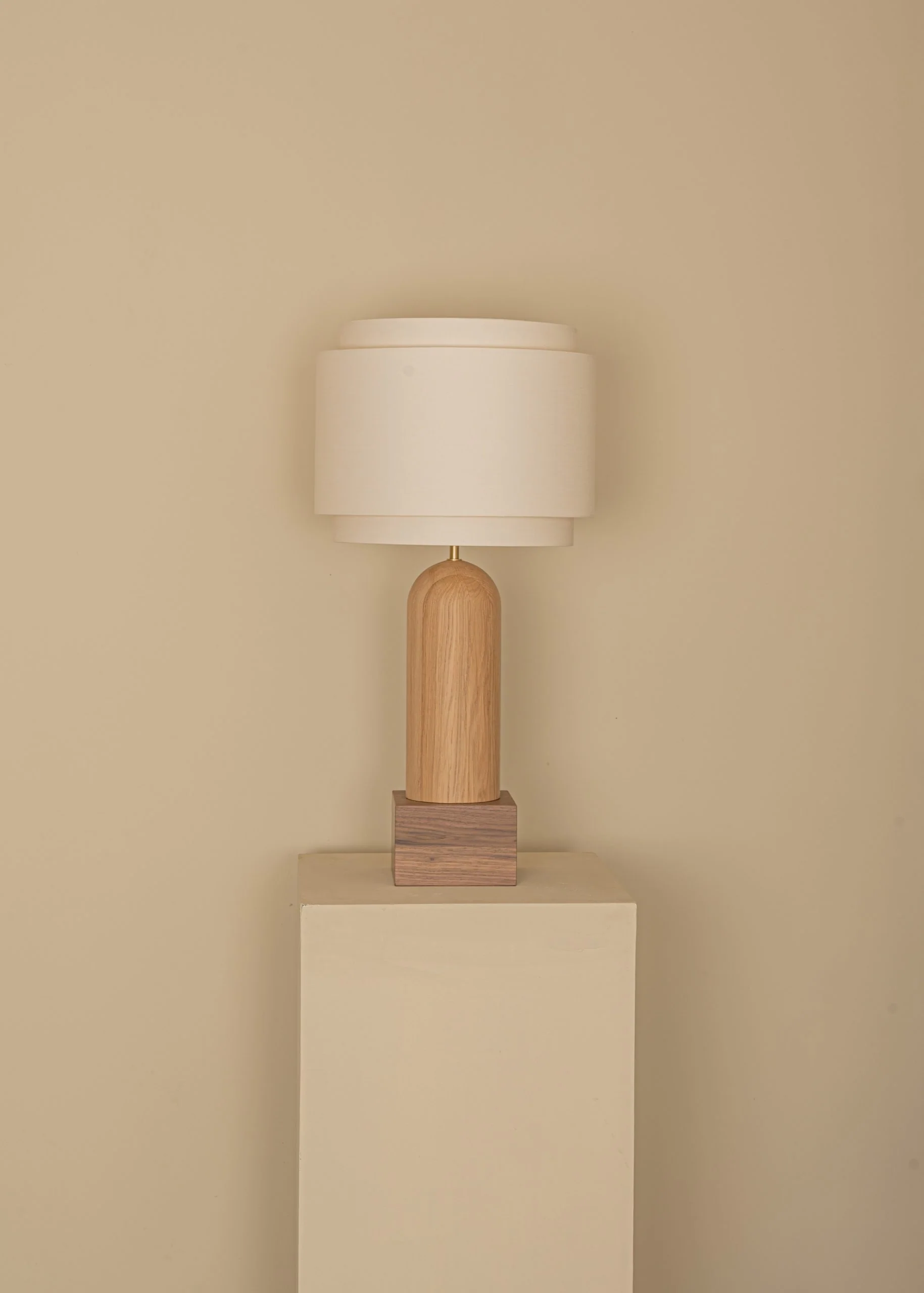 Lampa stołowa PURA KELO DOUBLE drewno dębowe - Image 2