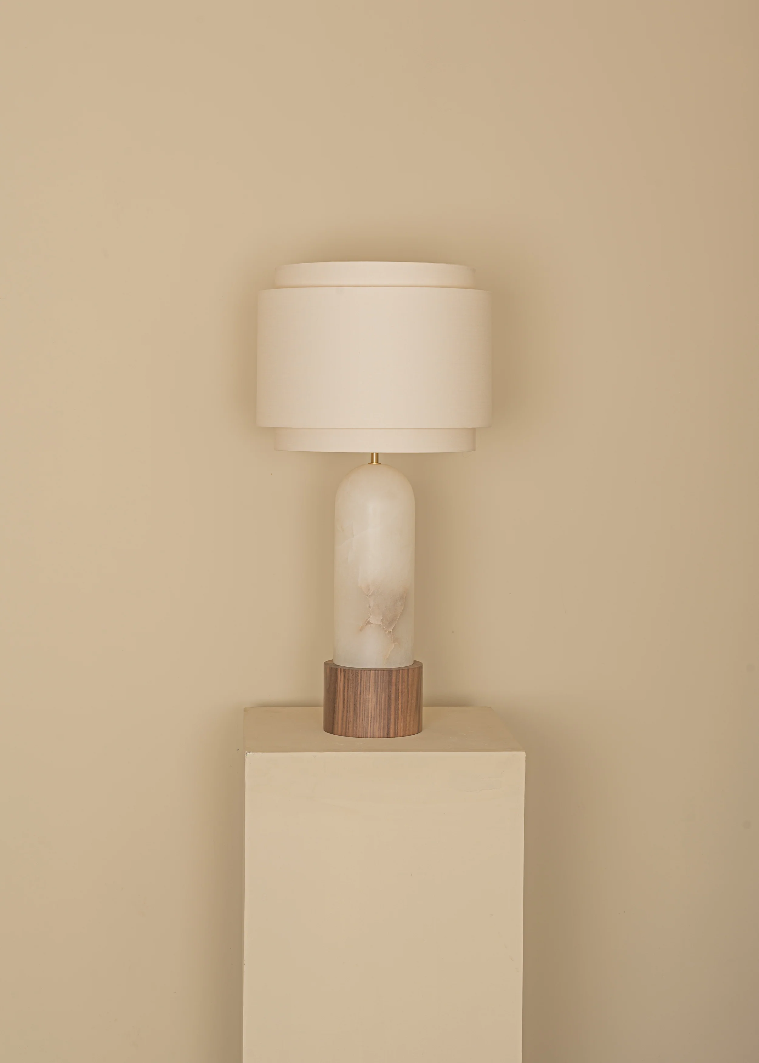 Lampa stołowa PURA KELO DOUBLE biały alabaster - Image 11
