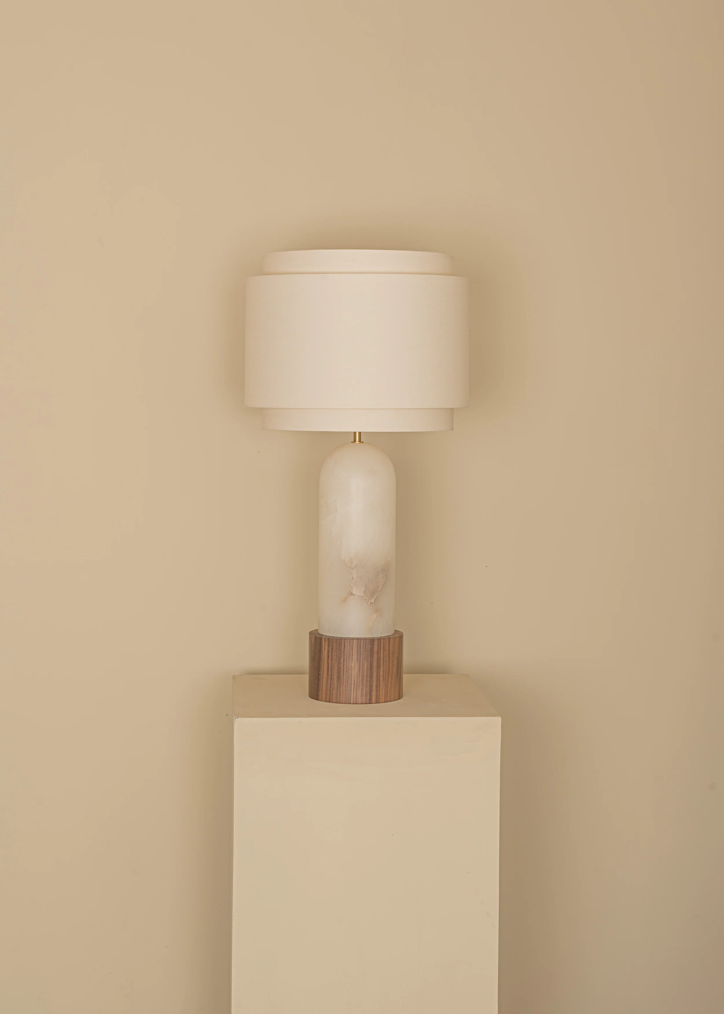 Lampa stołowa PURA KELO DOUBLE biały alabaster - Image 6