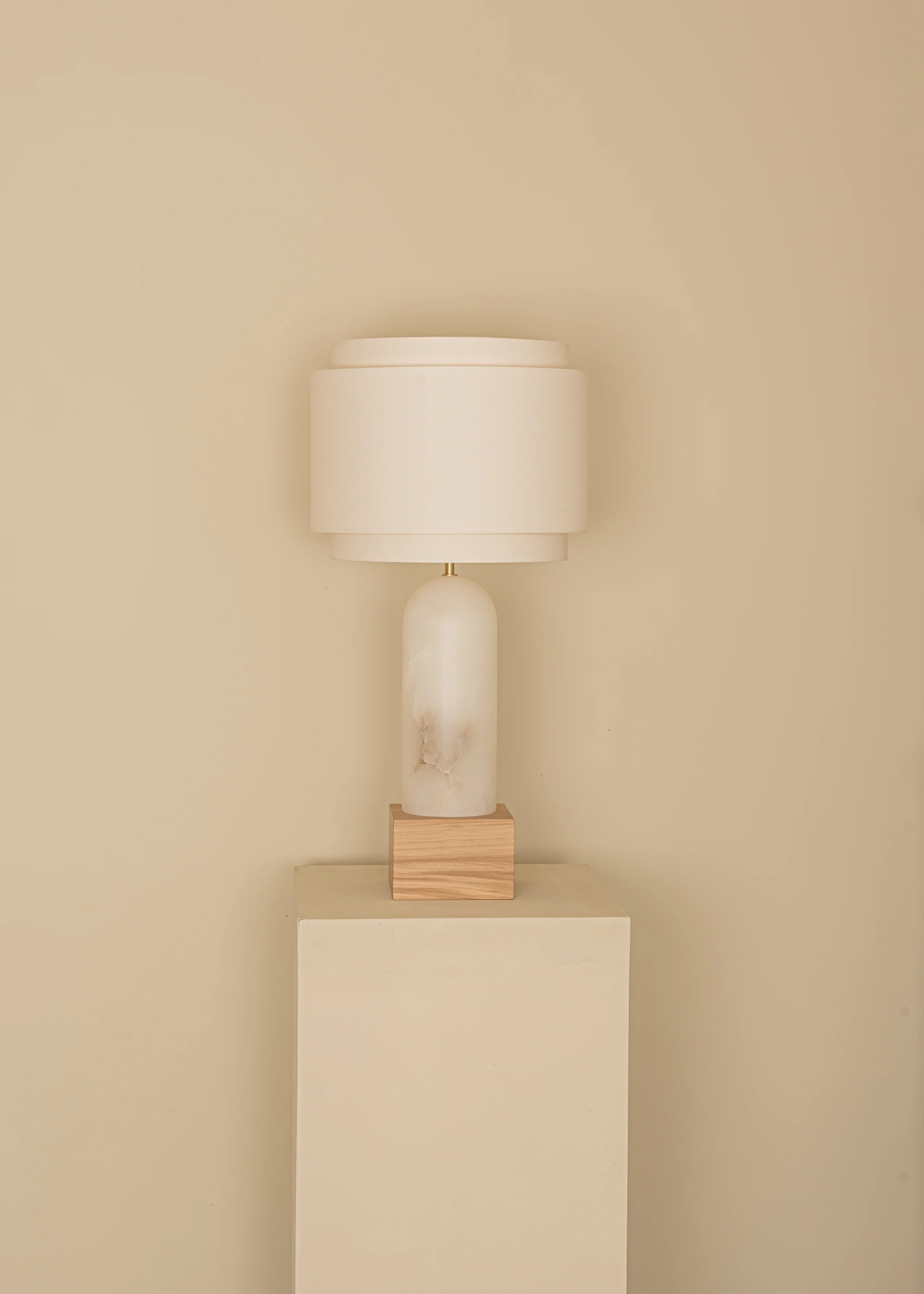 Lampa stołowa PURA KELO DOUBLE biały alabaster - Image 7