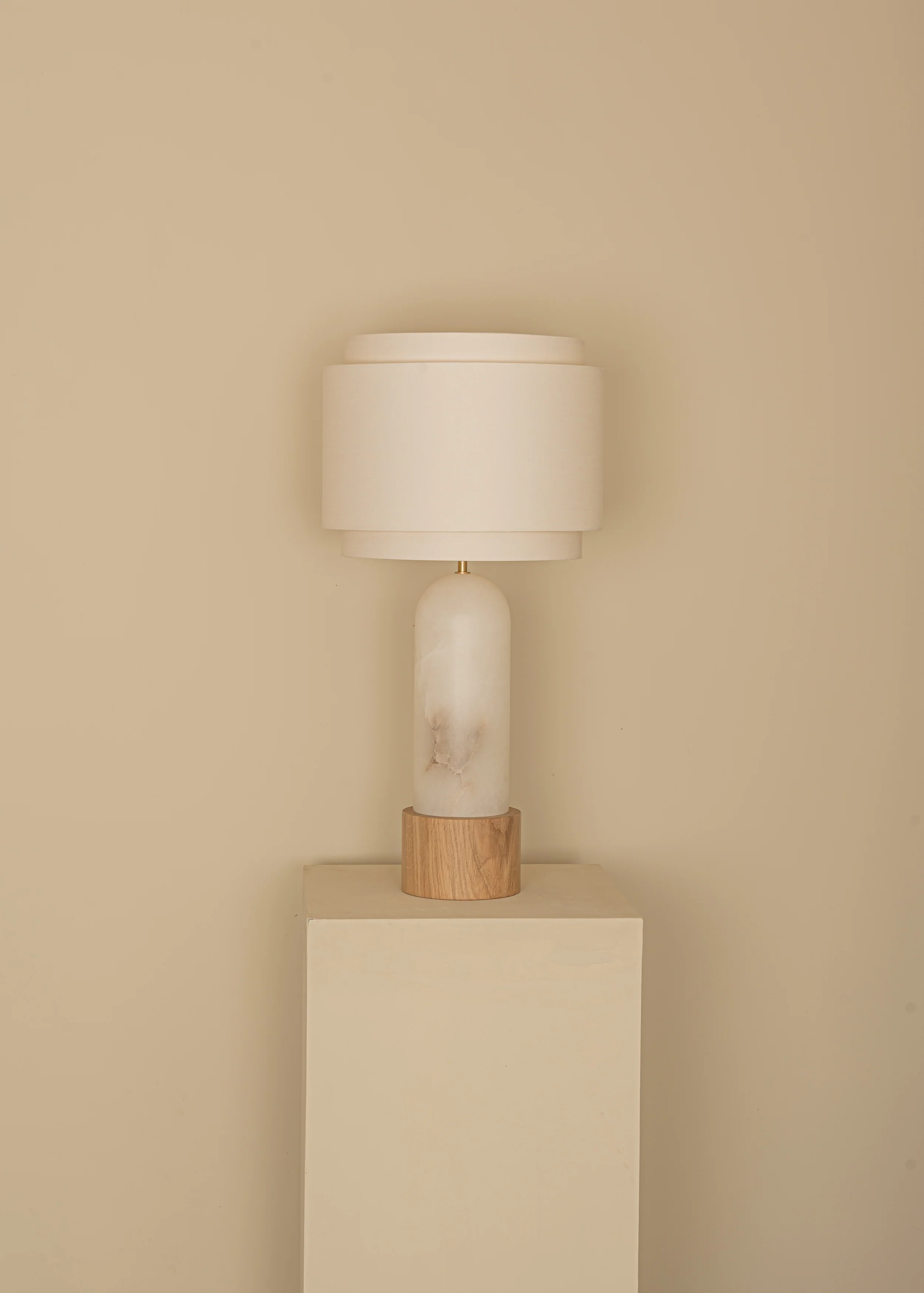 Lampa stołowa PURA KELO DOUBLE biały alabaster - Image 9