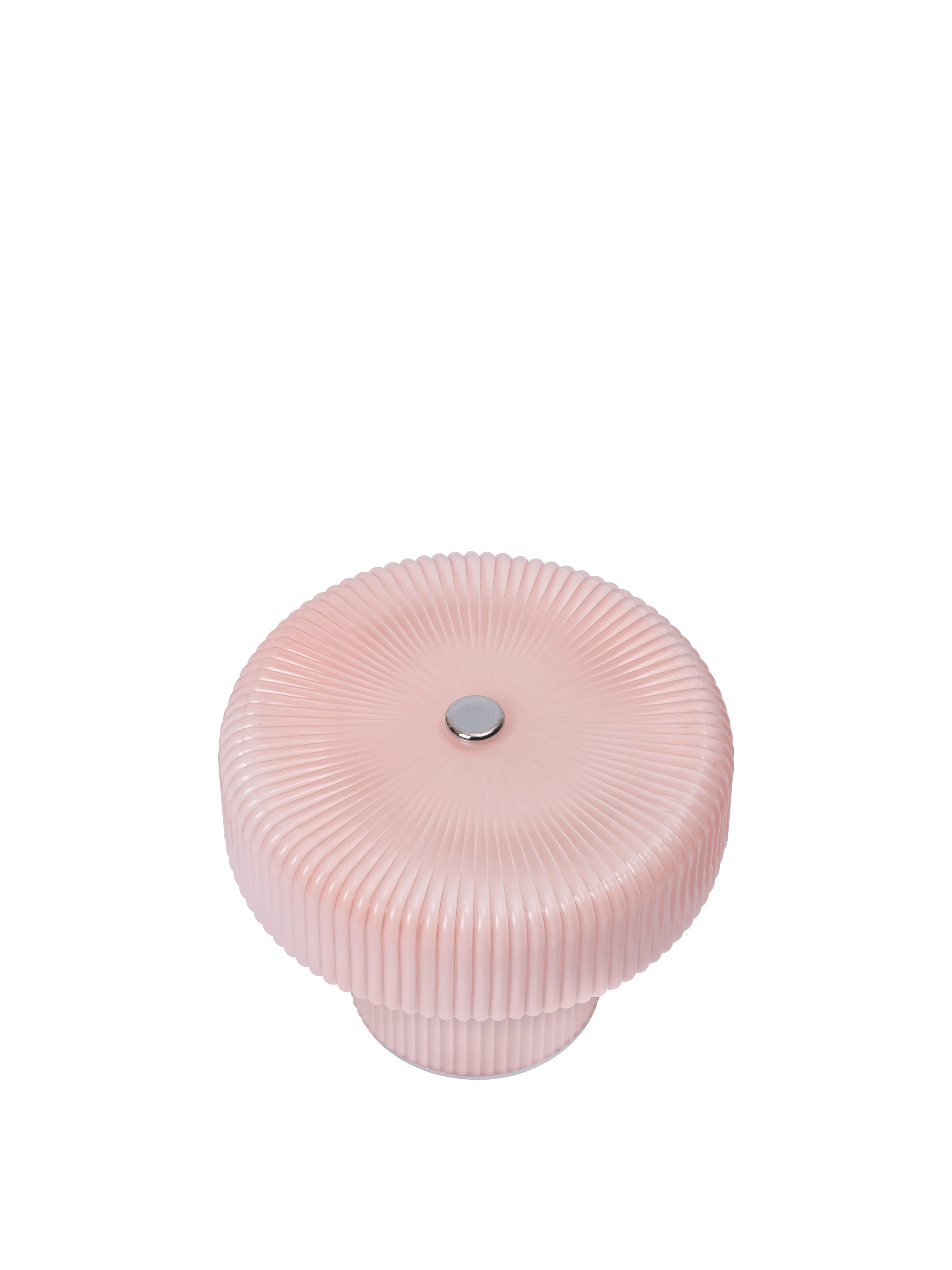 Lampa przenośna RIPPLE różowe szkło - Image 4