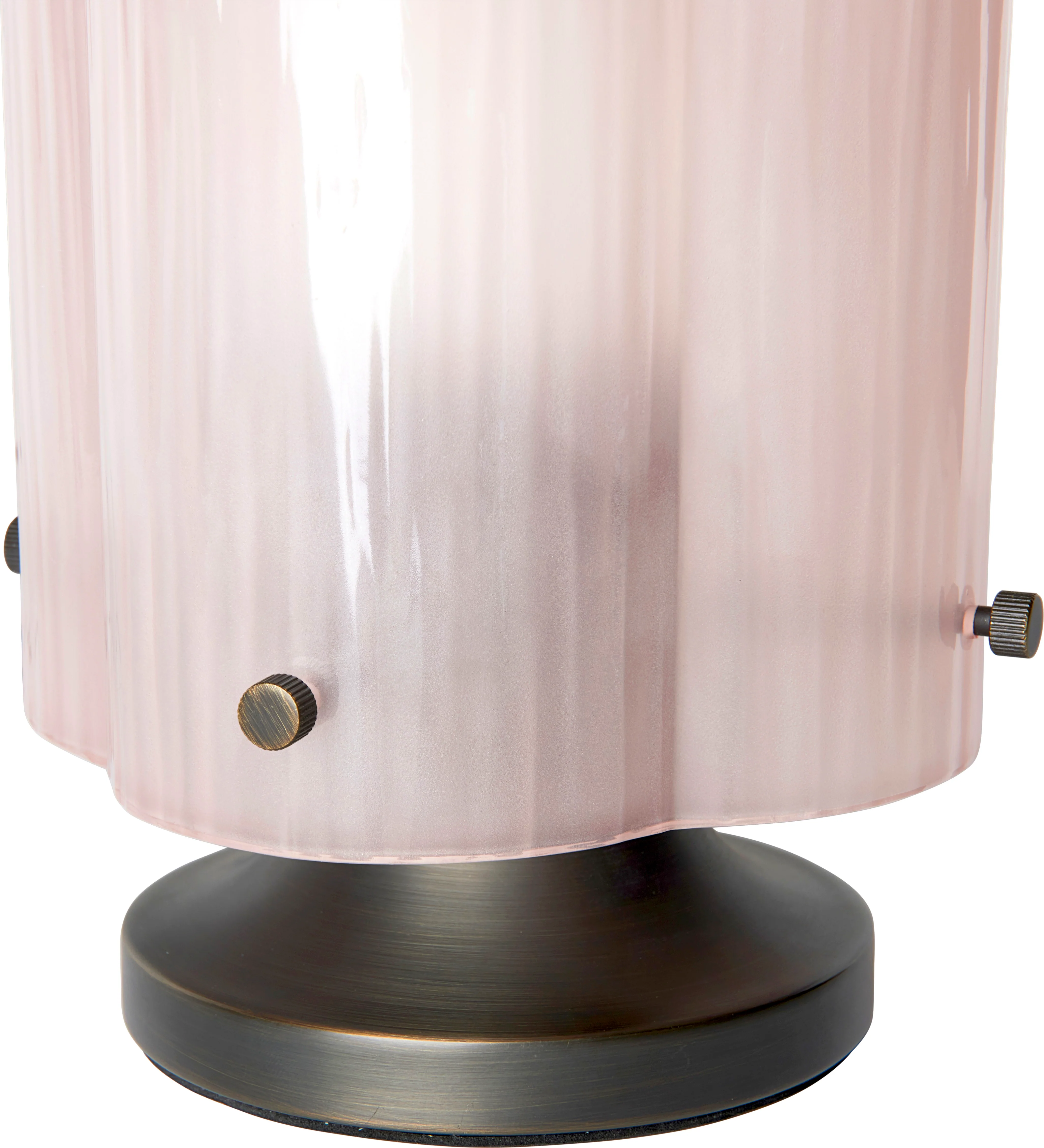 Lampa stołowa SEINE różowe szkło - Image 3