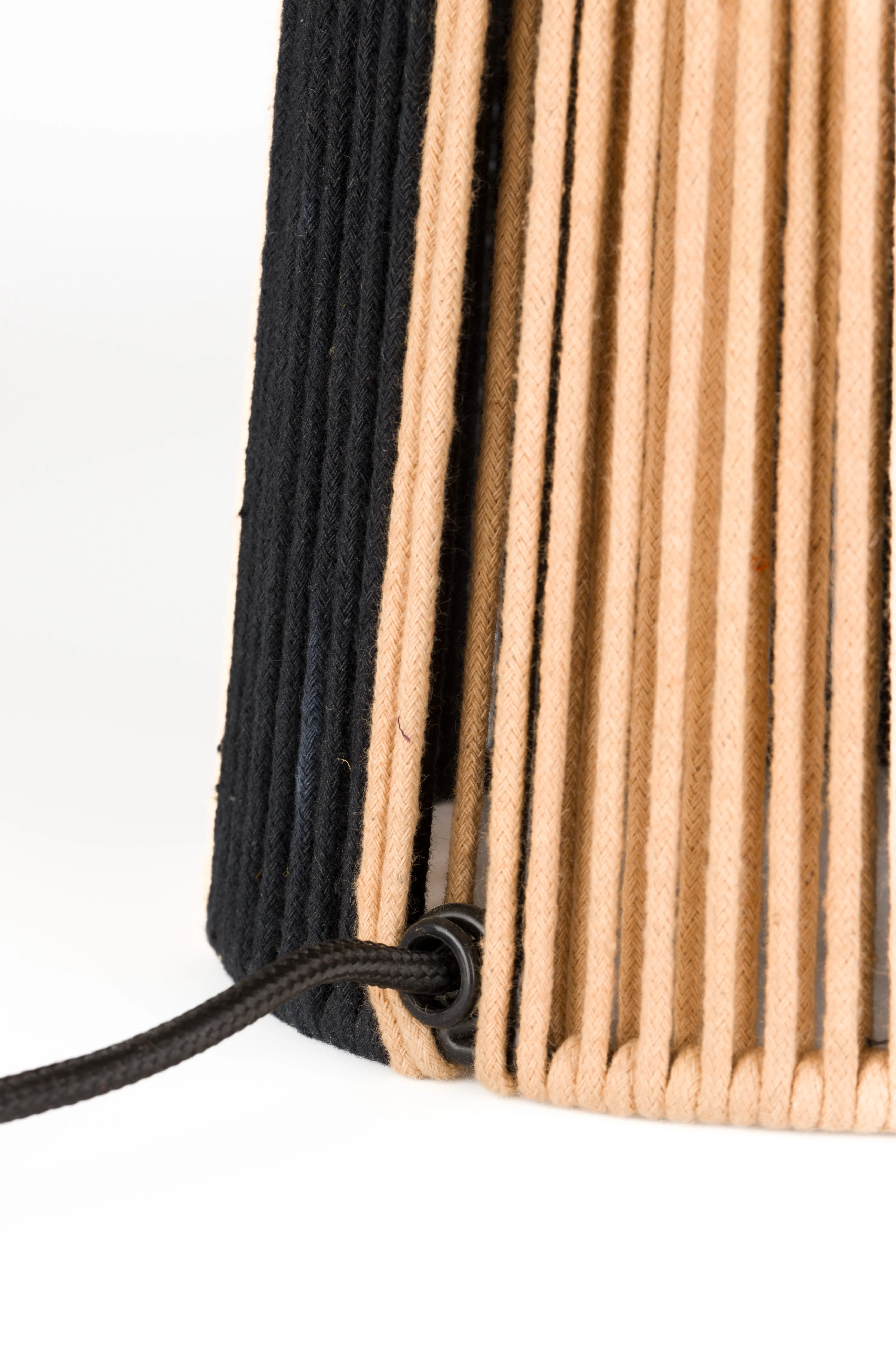 Lampa stołowa STRIPE IT UP jasnobrązowy z czarnym - Image 6