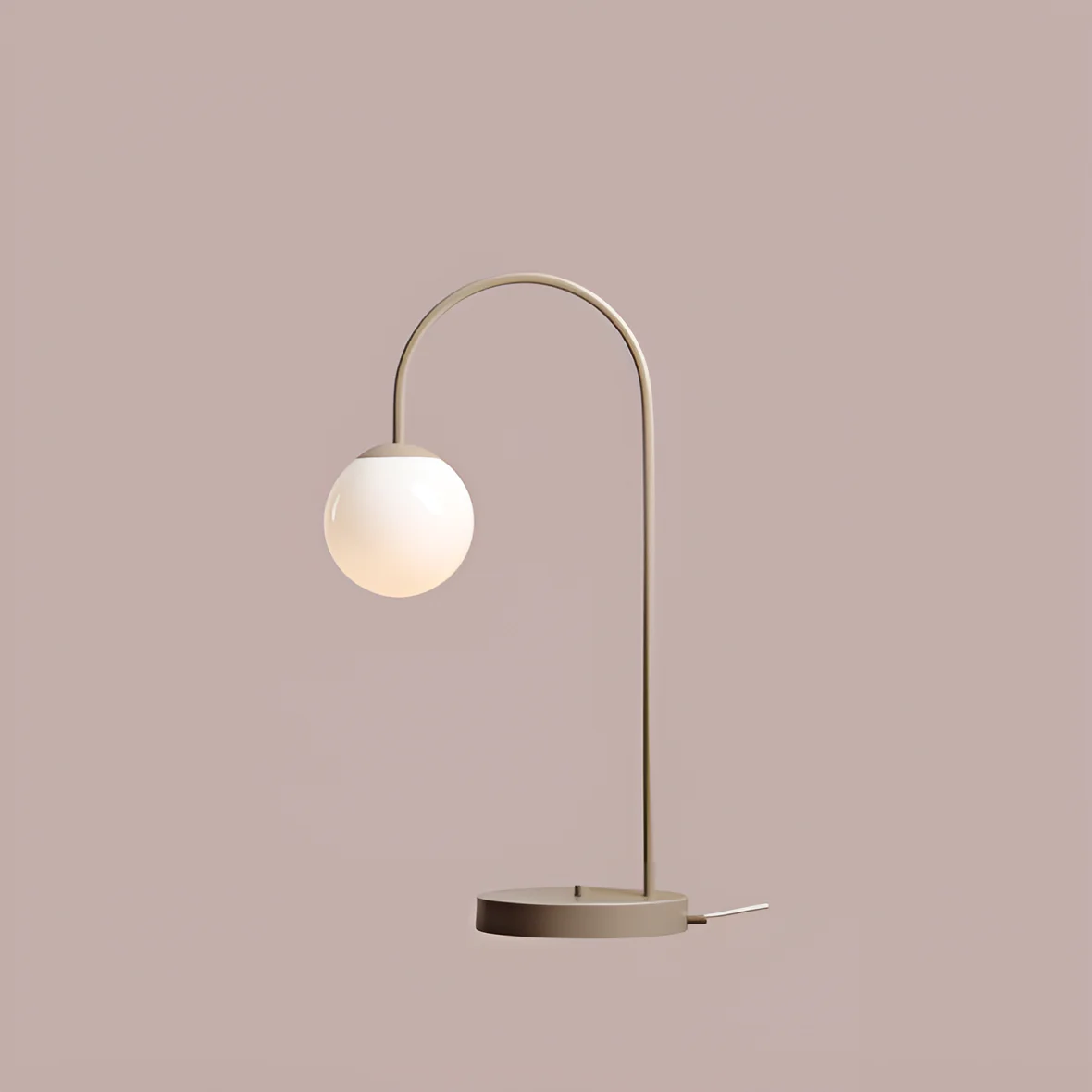 Lampa stołowa UNA beżowy - Image 3