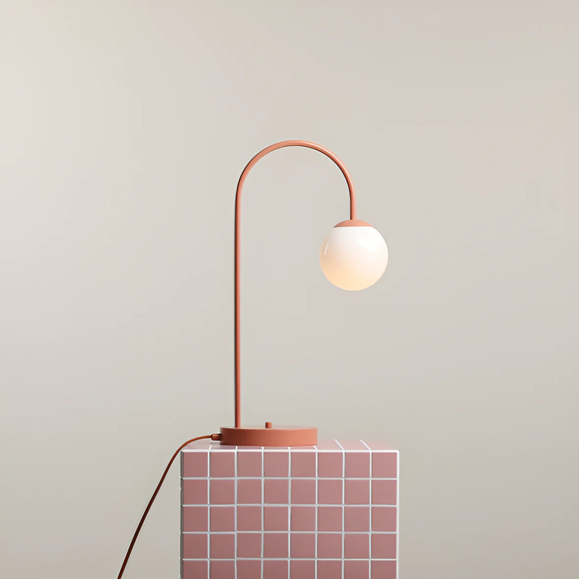 Lampa stołowa UNA koralowy - Image 3