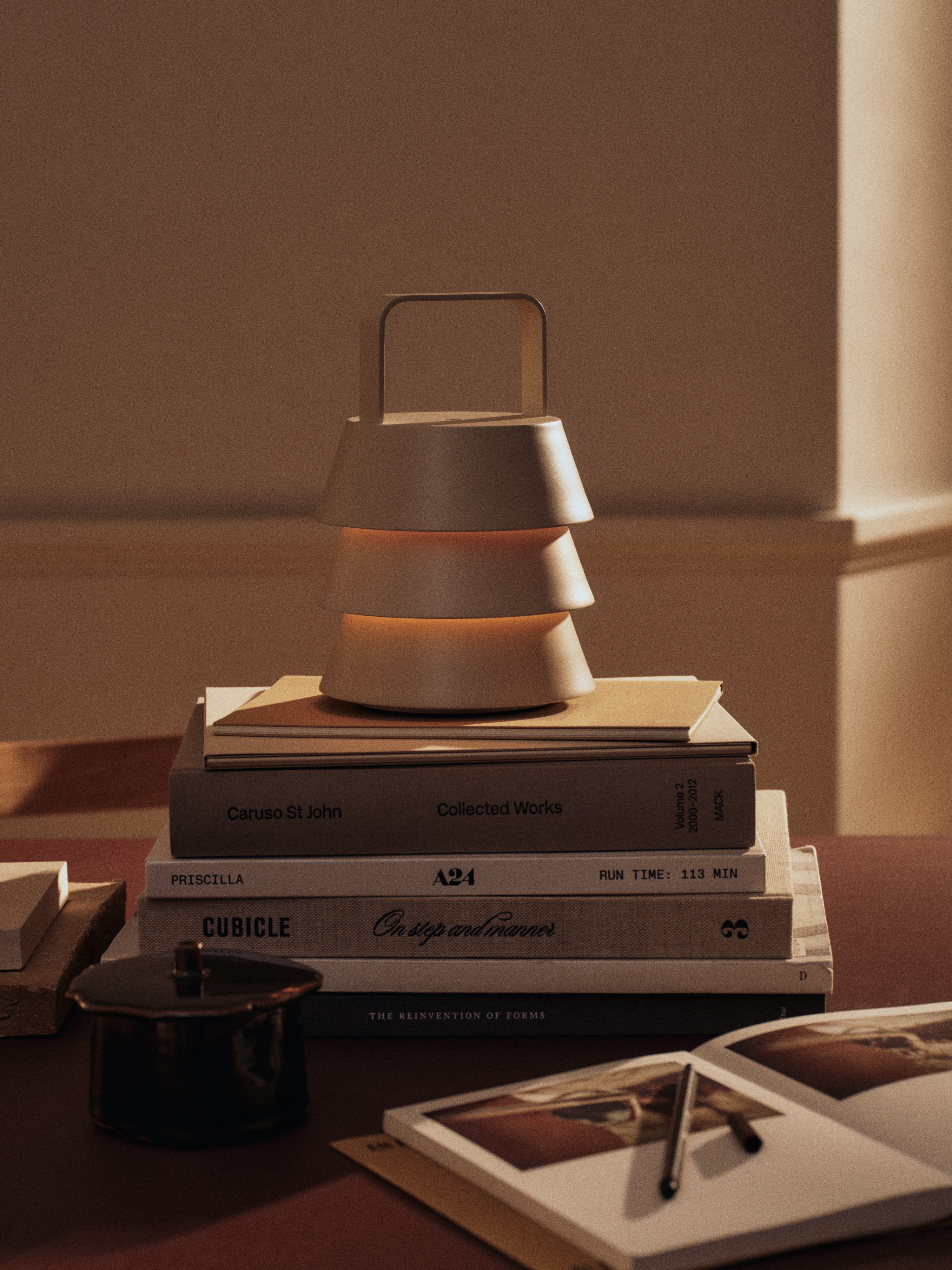 Lampa przenośna LUVER beżowy - Image 3