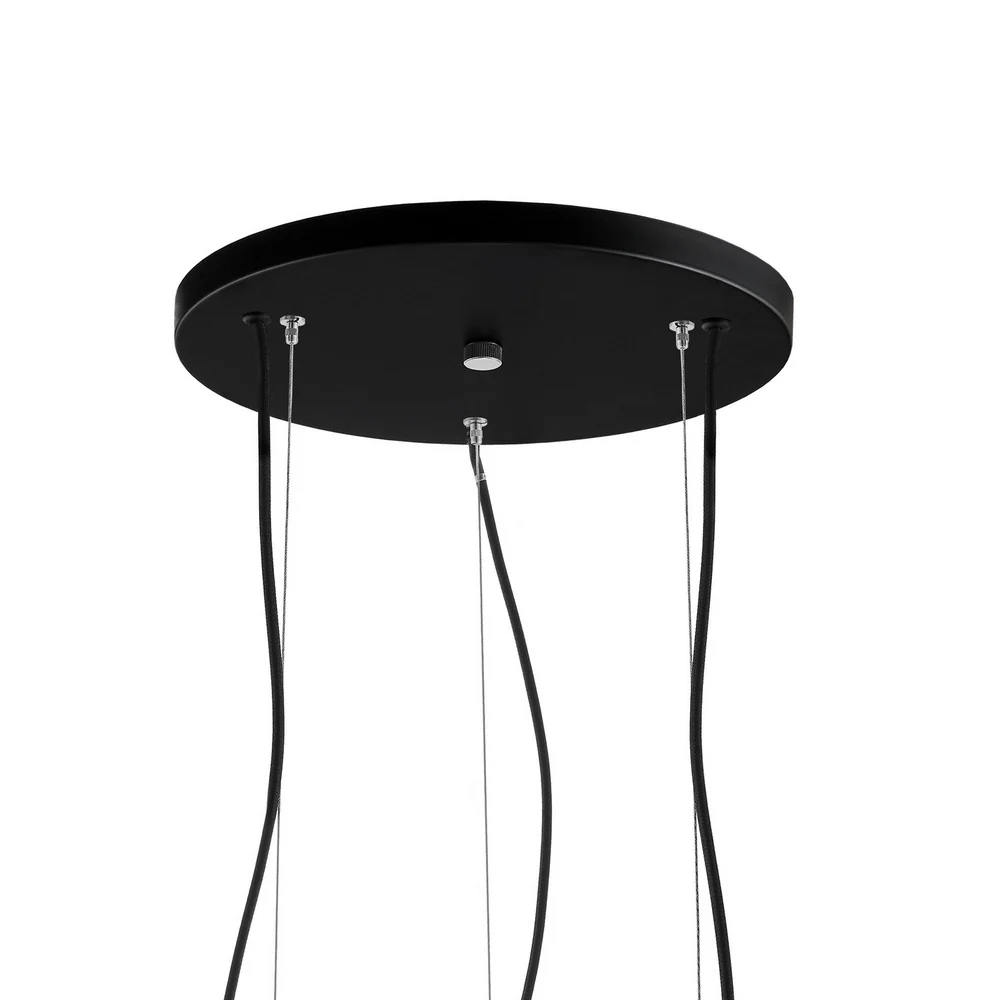 Lampa sufitowa ALUR 2 mleczne szkło z czarnym wykończeniem - Image 5