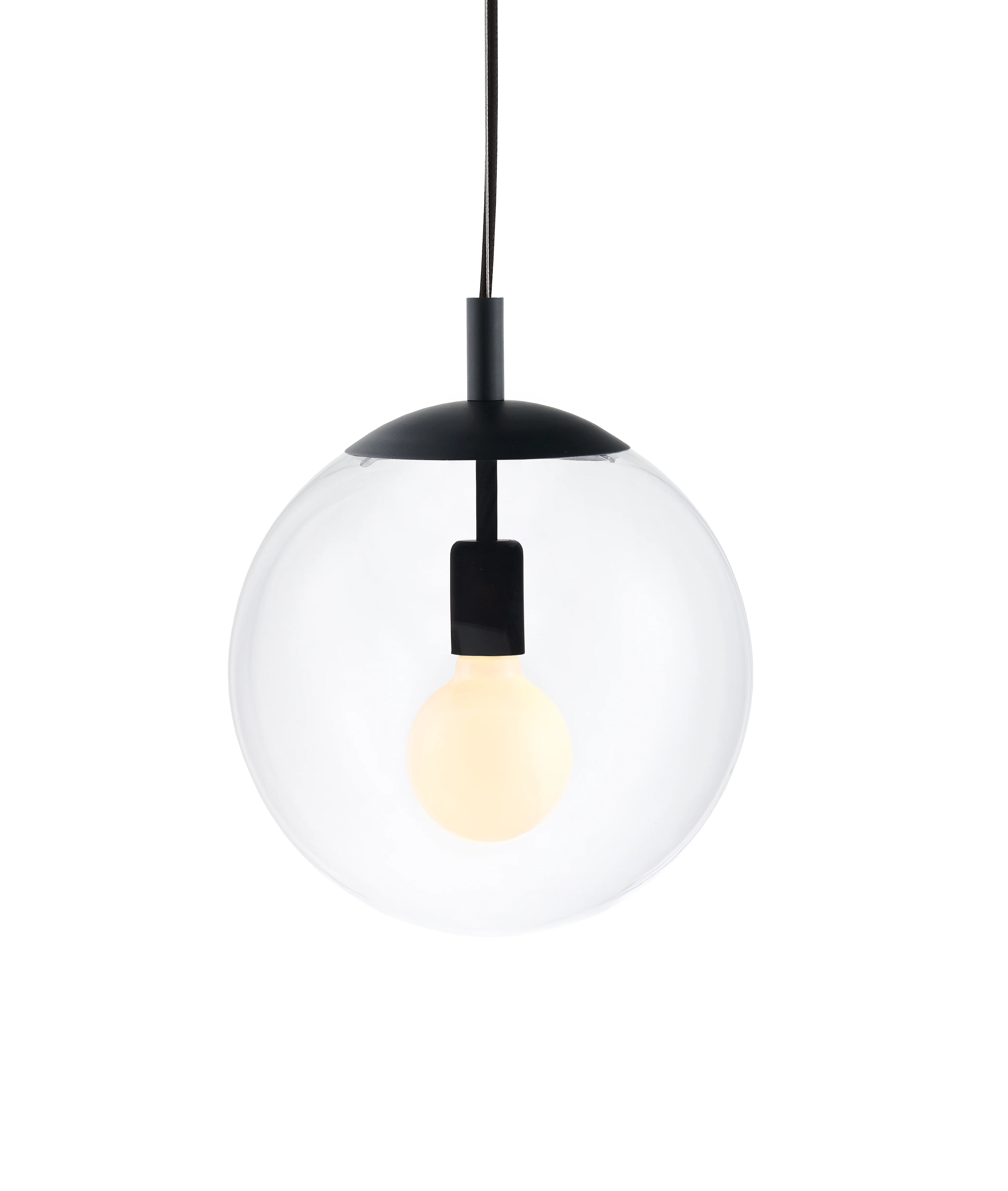 Lampa sufitowa ALUR 2 transparentne szkło z czarnym wykończeniem - Image 5