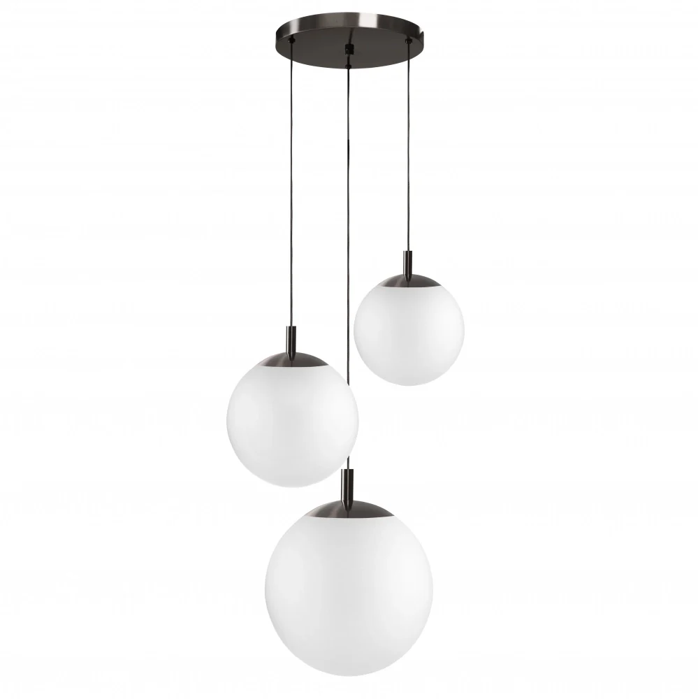 Lampa sufitowa ALUR 2 mleczne szkło z tytanowym wykończeniem - Image 3
