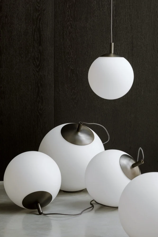 Lampa sufitowa ALUR 2 mleczne szkło z tytanowym wykończeniem - Image 5