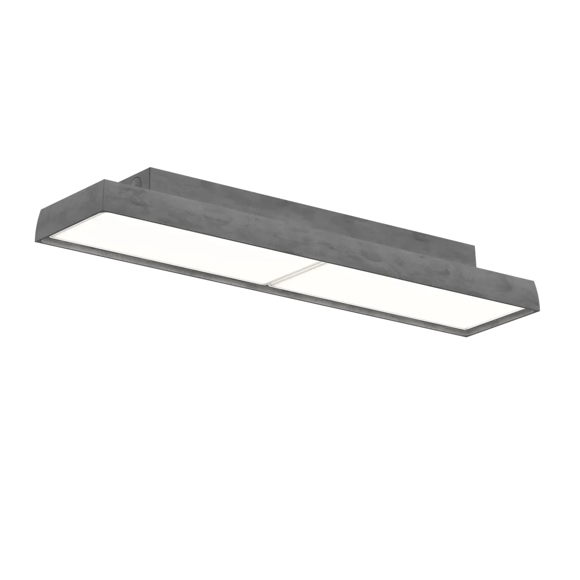 Lampa sufitowa LP SLIM BOX surowe aluminium